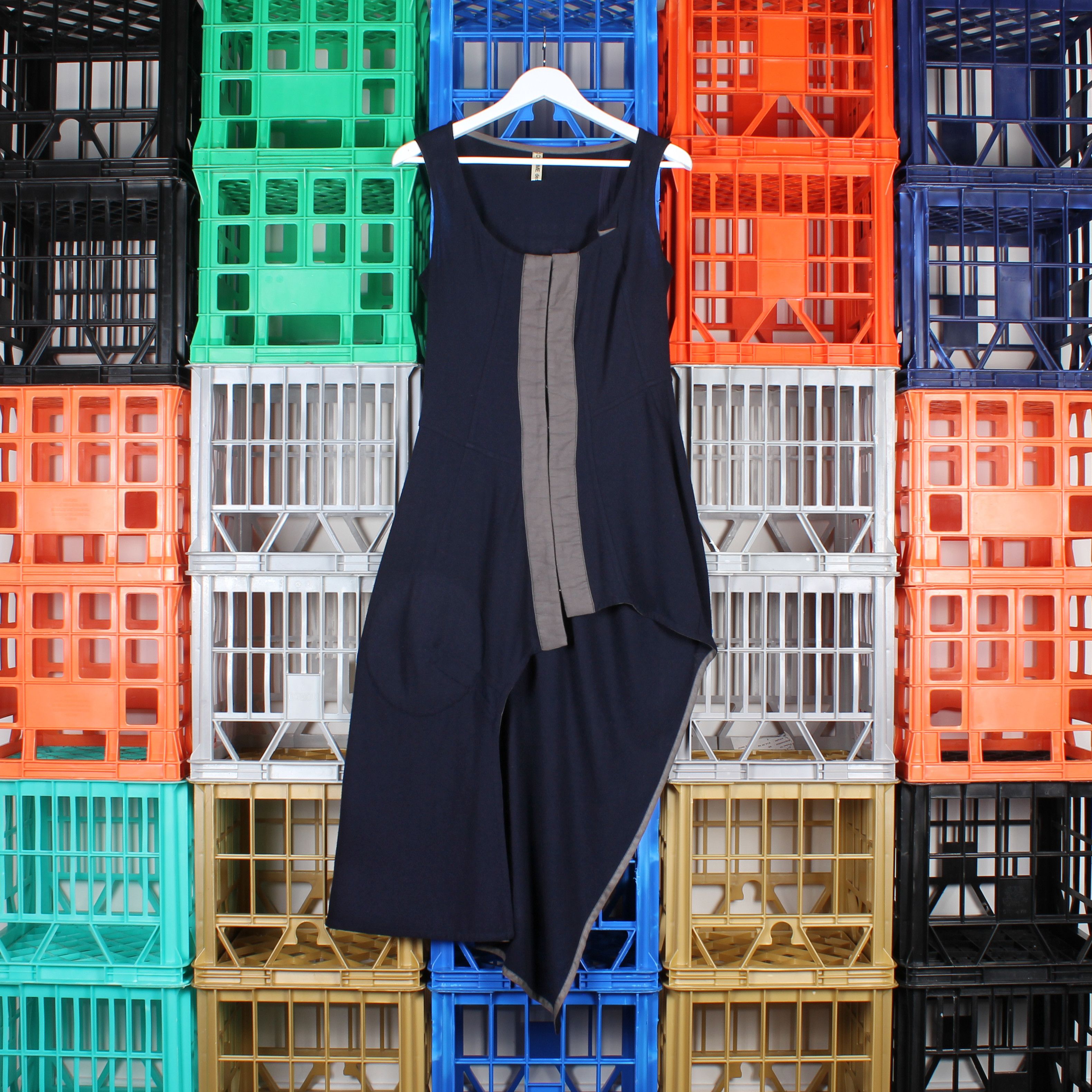 Comme des Garcons AW 1998 “Inside Out” Deconstructed Wool Runway Dress Size M / US 6-8 / IT 42-44 - 2 Thumbnail