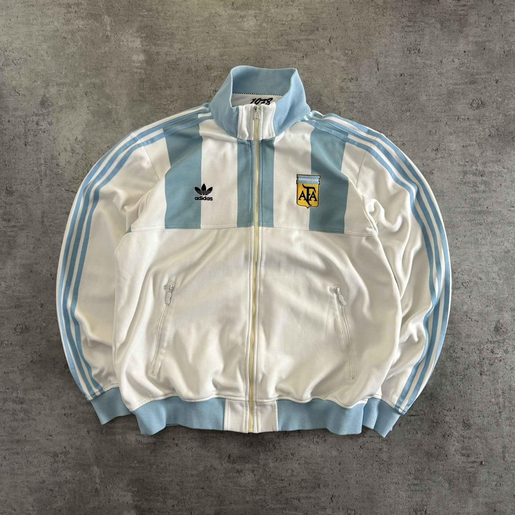 Adidas × Vintage Adidas Argentina AFA Soccer FIFA Track Jacket (2XL) Size US XXL / EU 58 / 5 - 1 Thumbnail