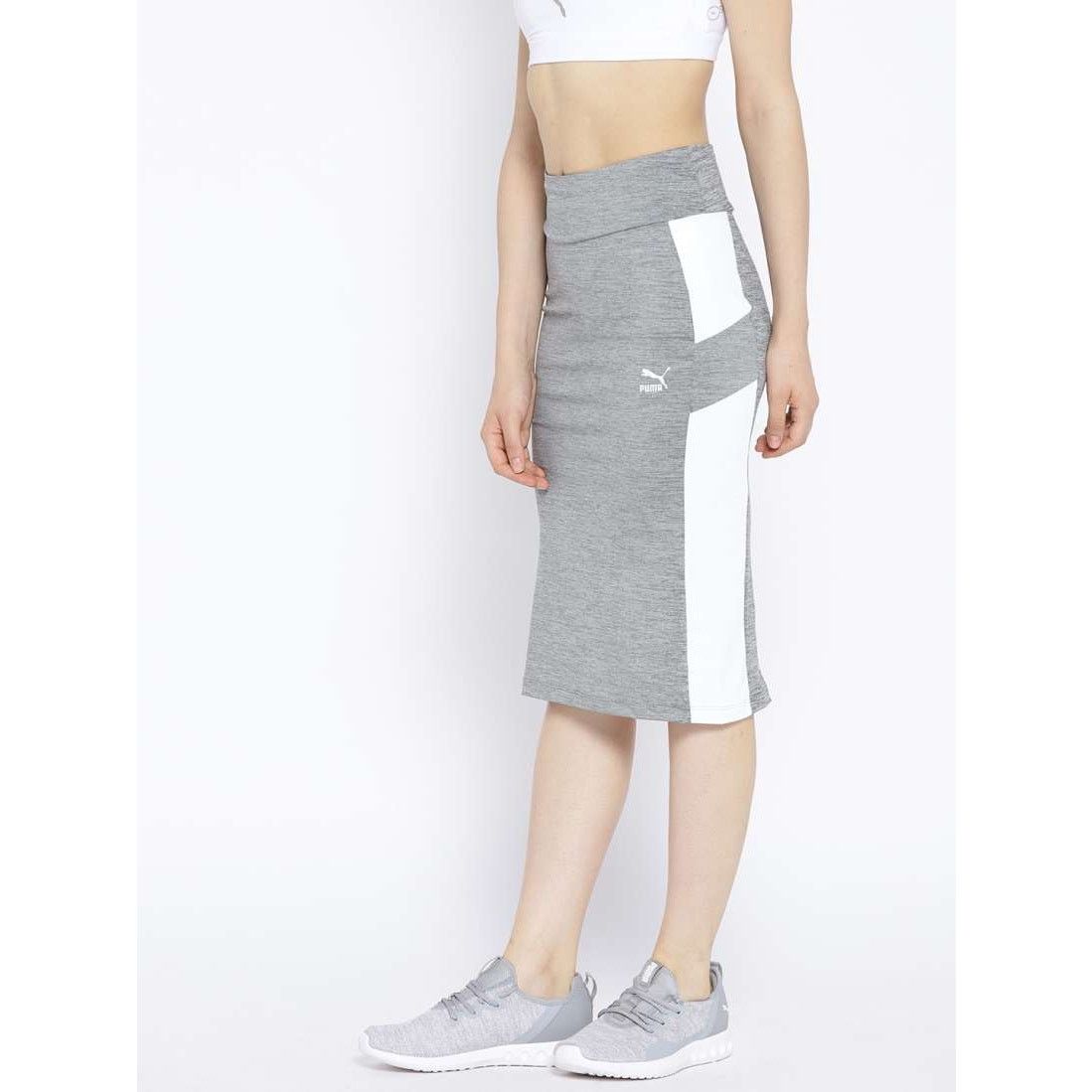 Puma PUMA Athleisure Pencil Skirt Gray White Womens Small Size 27" / US 4 / IT 40 - 8 Thumbnail