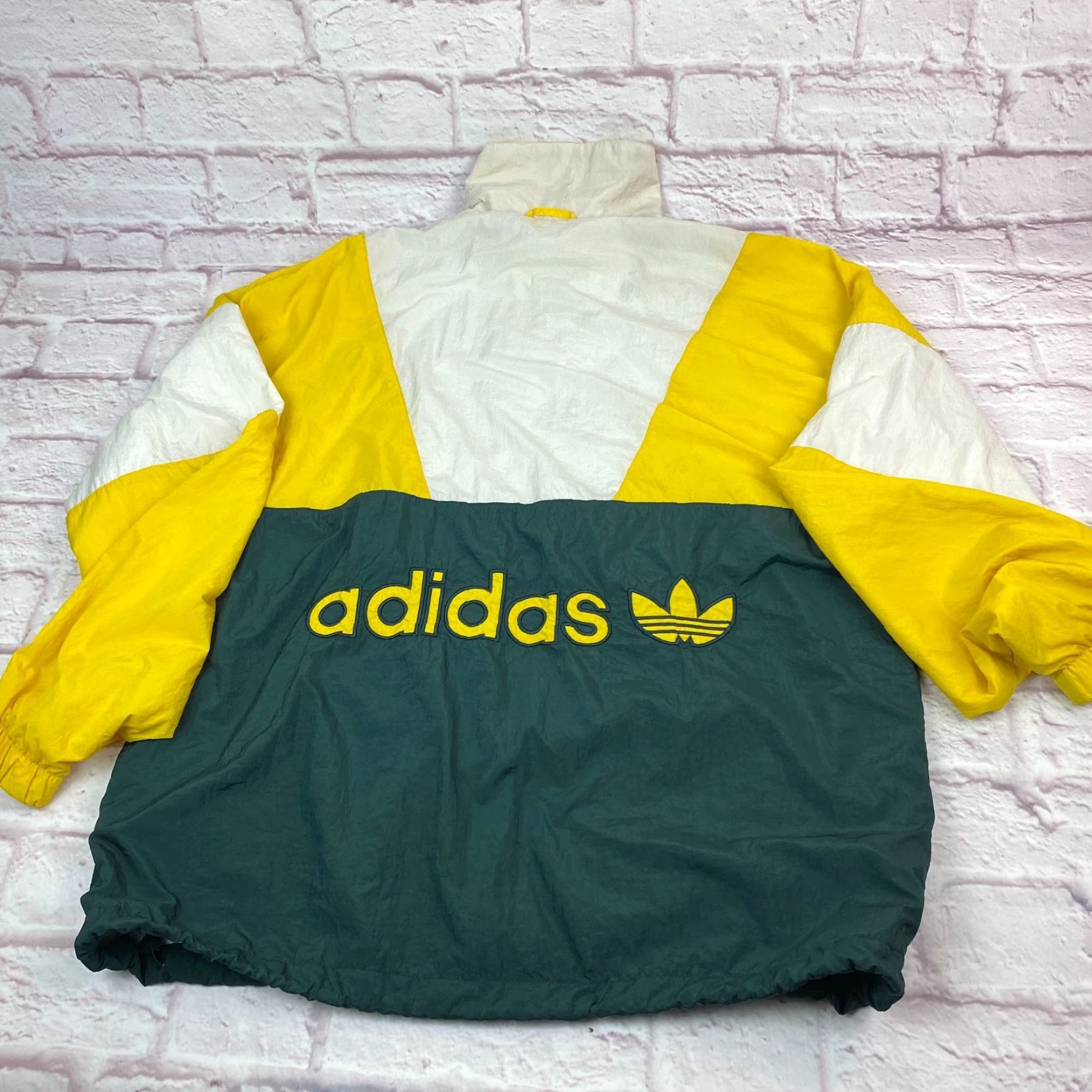 Adidas Adidas Track Jacket Colorblock 1/2 Zip Yellow & Green M Athletic Mens Colorful 90s? Size US M / EU 48-50 / 2 - 3 Thumbnail