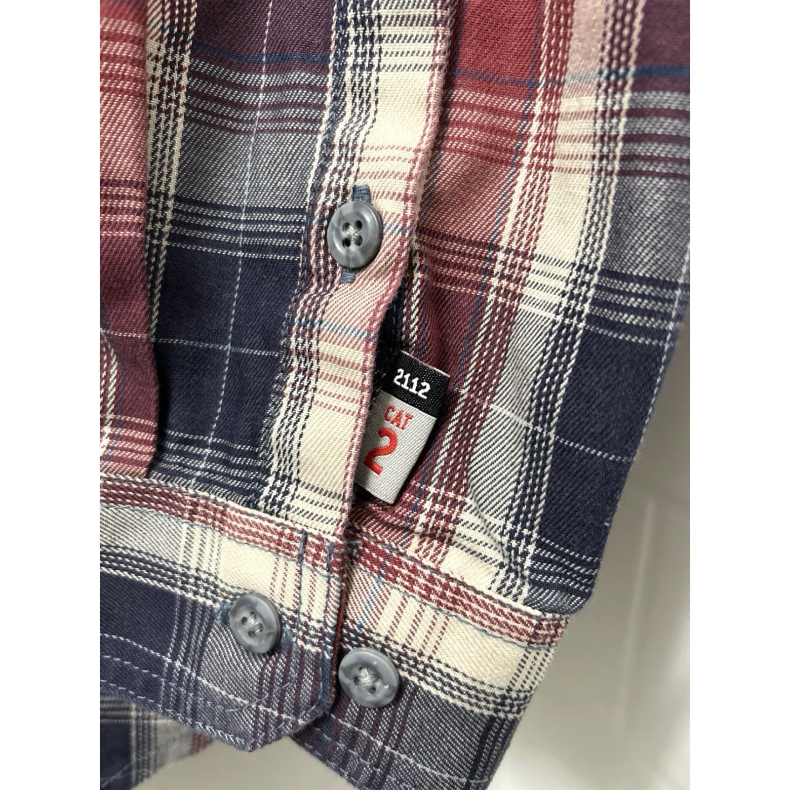 Carhartt Carhartt Shirt Mens XL Tall Red Navy Plaid FR Flame-Resistant CAT2 L/S 104507 Size US XL / EU 56 / 4 - 7 Thumbnail