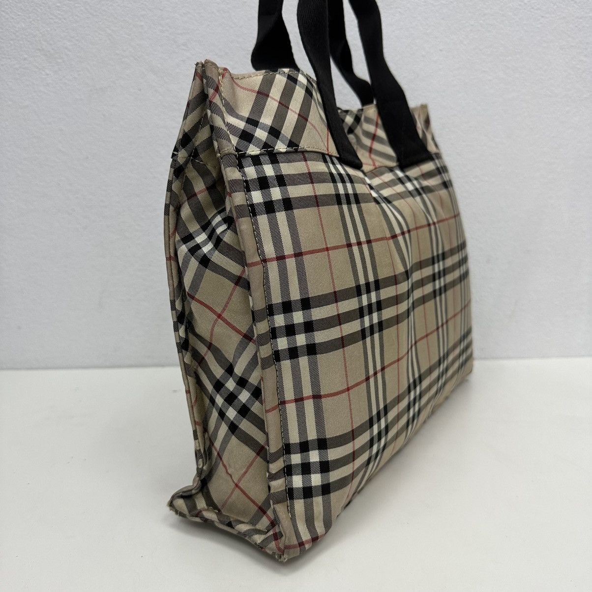 Burberry ‼️YES‼️AUTHENTIC BURBERRY BLUE LABEL NOVA CHECK CARRY TOTE BAG Size ONE SIZE - 4 Thumbnail