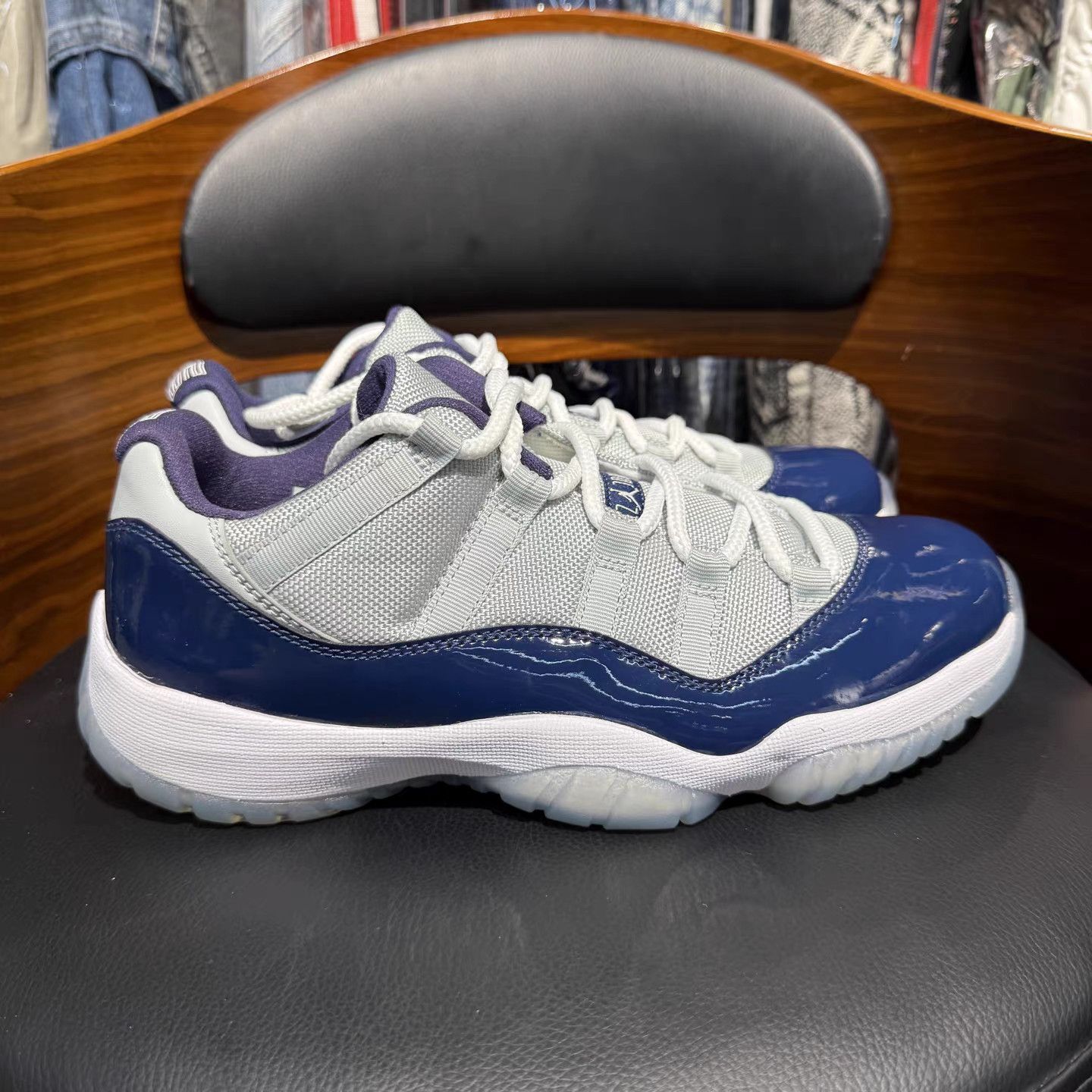 Nike Air Jordan 11 Georgetown White & Blue K15 Size US 8 / EU 41 - 4 Thumbnail