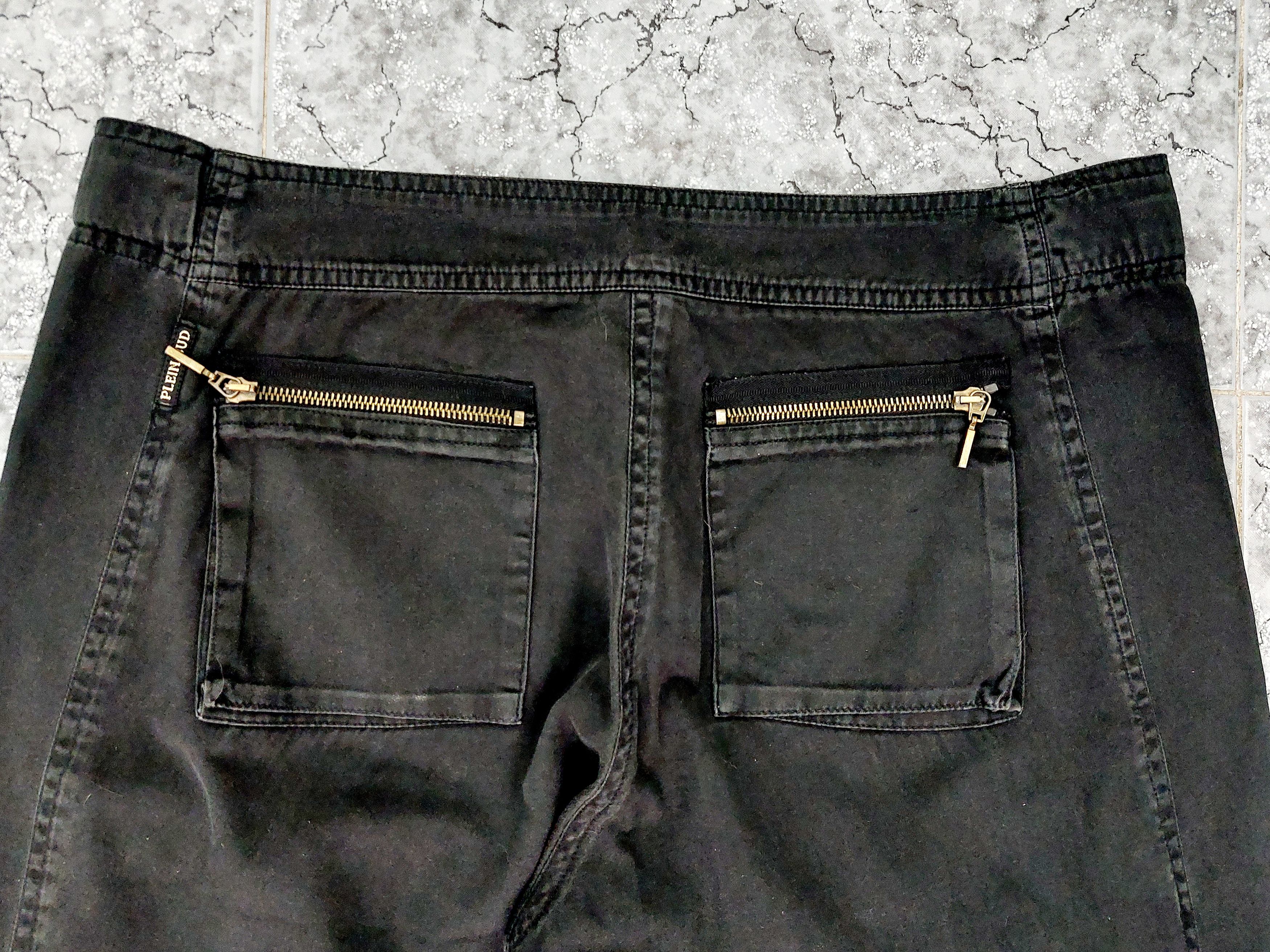 plein sud Plein Sud Multi-Zip Pocket Aviator Cargo Pants Trousers Size 34" / US 12 / IT 48 - 10 Thumbnail