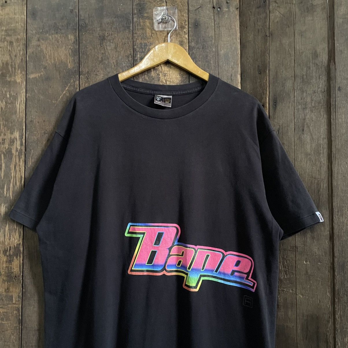 Bape Vintage BAPE A Bathing Ape Rainbow Tee Size US XL / EU 56 / 4 - 2 Thumbnail