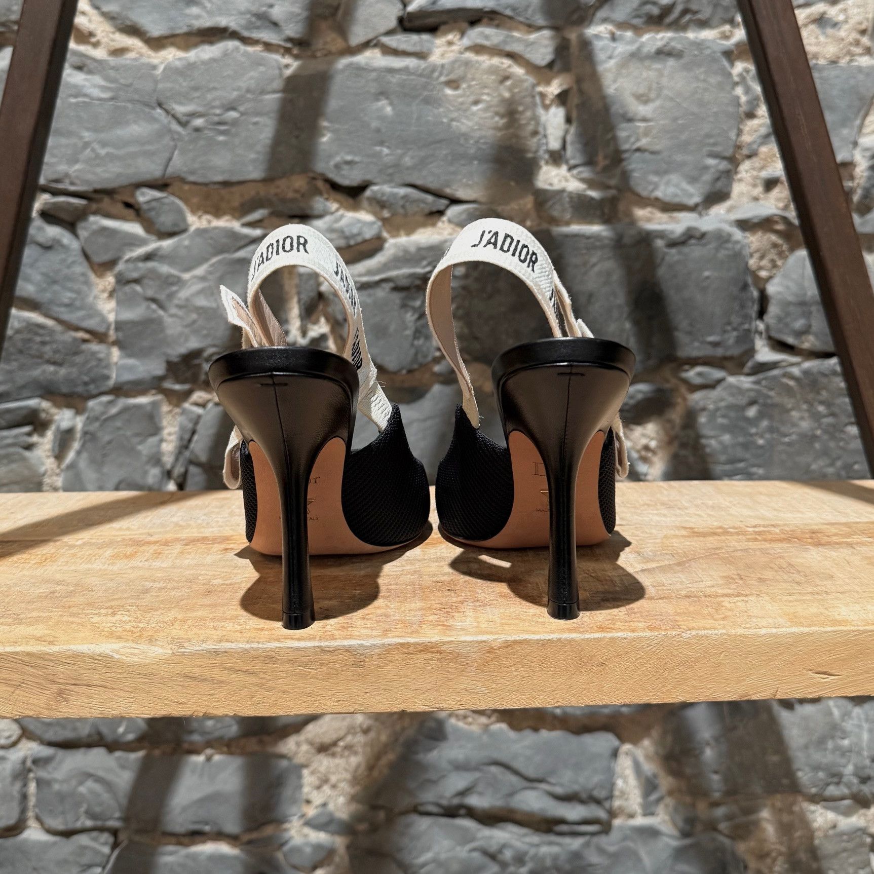 Dior Dior Black Technical Fabric J'adior Slingback Pumps Size US 7 / IT 37 - 7 Thumbnail