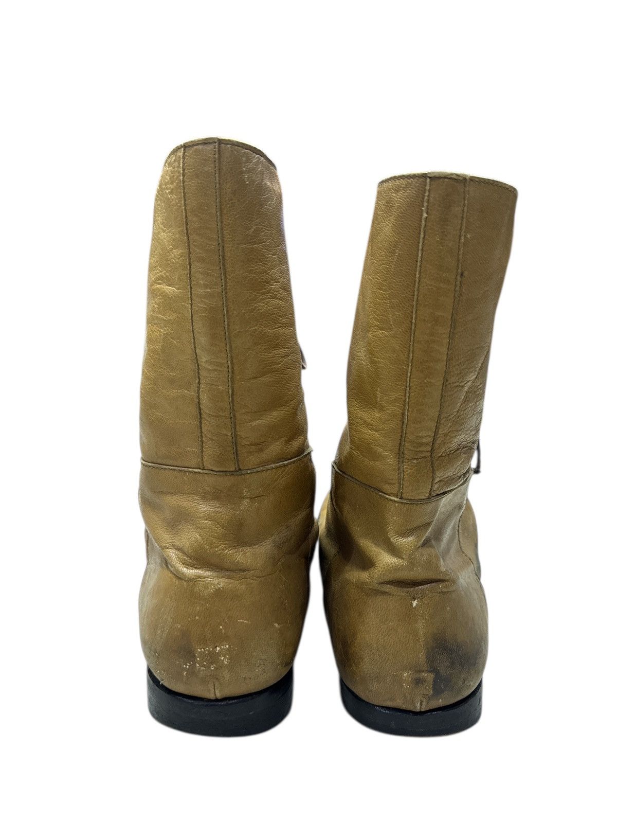 Japanese Brand PARANOID JAPAN FULL LEATHER HI CUT LACE UP BOOTS Size US 8.5 / EU 41-42 - 6 Thumbnail