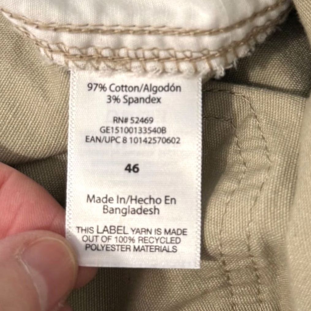 George George Cargo Shorts Tan Stretch Twill Utility Gorpcore HIking Men 46 Big & Tall 12in Inseam Beige Stone Wash 6-Pocket Casual Workwear Shorts Mens Size US 30 / EU 46 - 5 Thumbnail