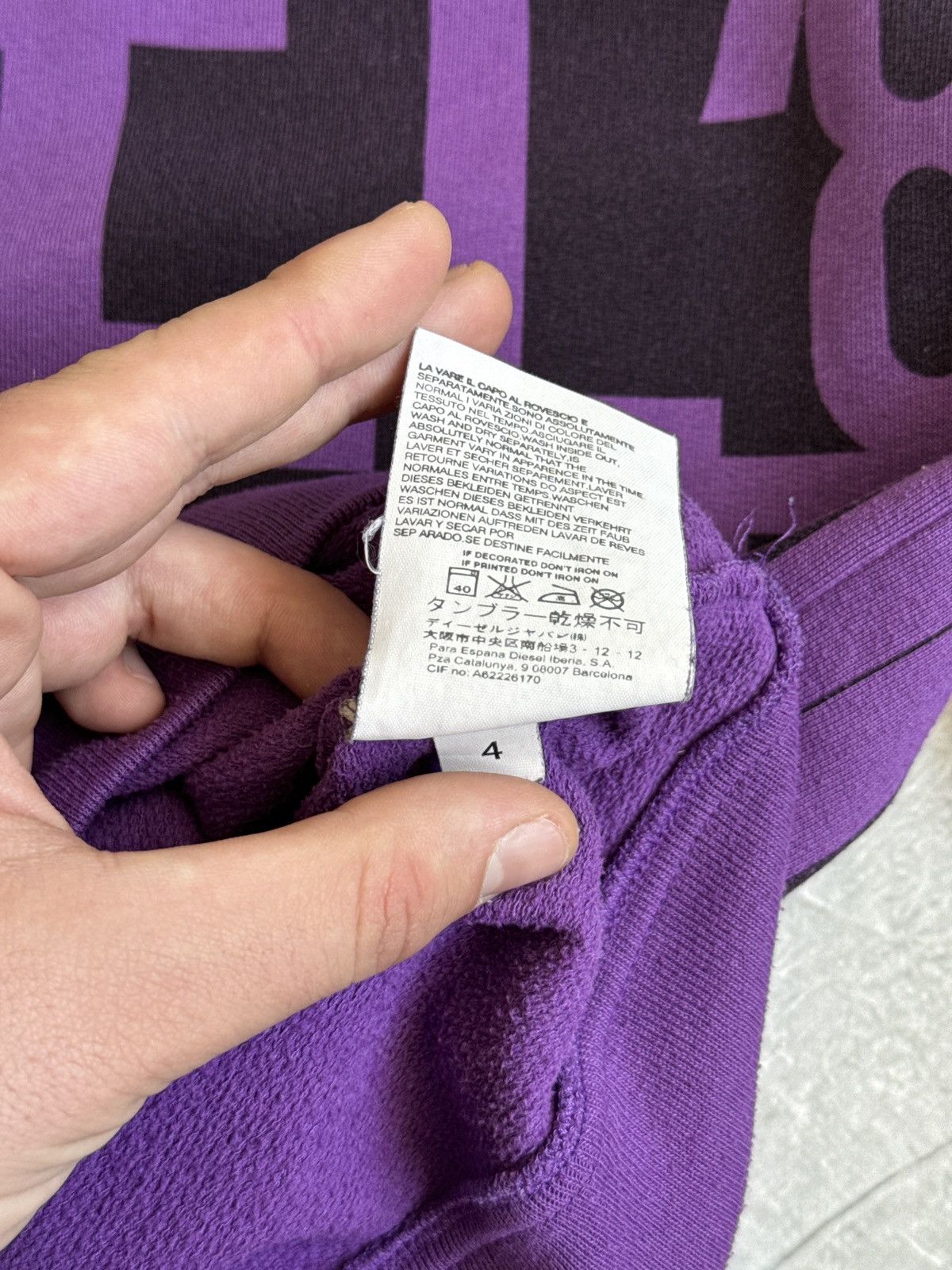 Diesel Vintage 00s Diesel Monogram Spellout avant garde Hoodie y2k Size US L / EU 52-54 / 3 - 12 Thumbnail