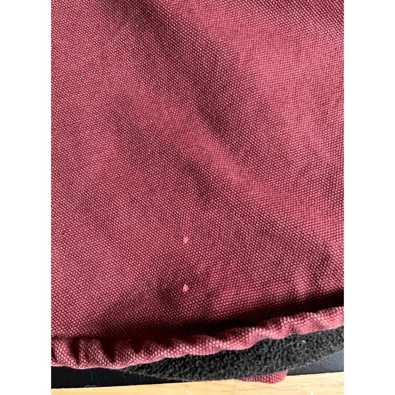 Vintage Duluth Jacket Fleece Lined Canvas Dark Red 2XL - Heavyweight, Workwear, Mens, Button Front, Short Length, Cotton/Polyester, Pockets, Regular Fit Size US XXL / EU 58 / 5 - 5 Thumbnail