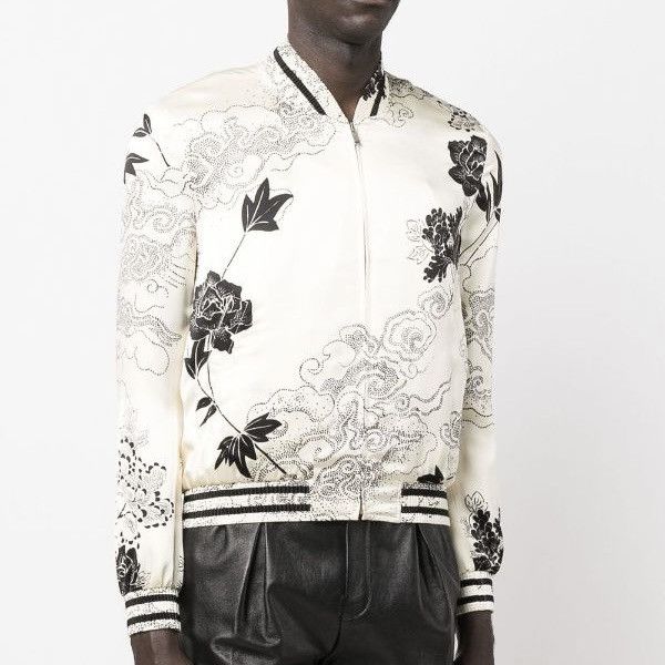 Saint Laurent Paris Saint Laurent Silk Bomber in Small Size US S / EU 44-46 / 1 - 2 Thumbnail