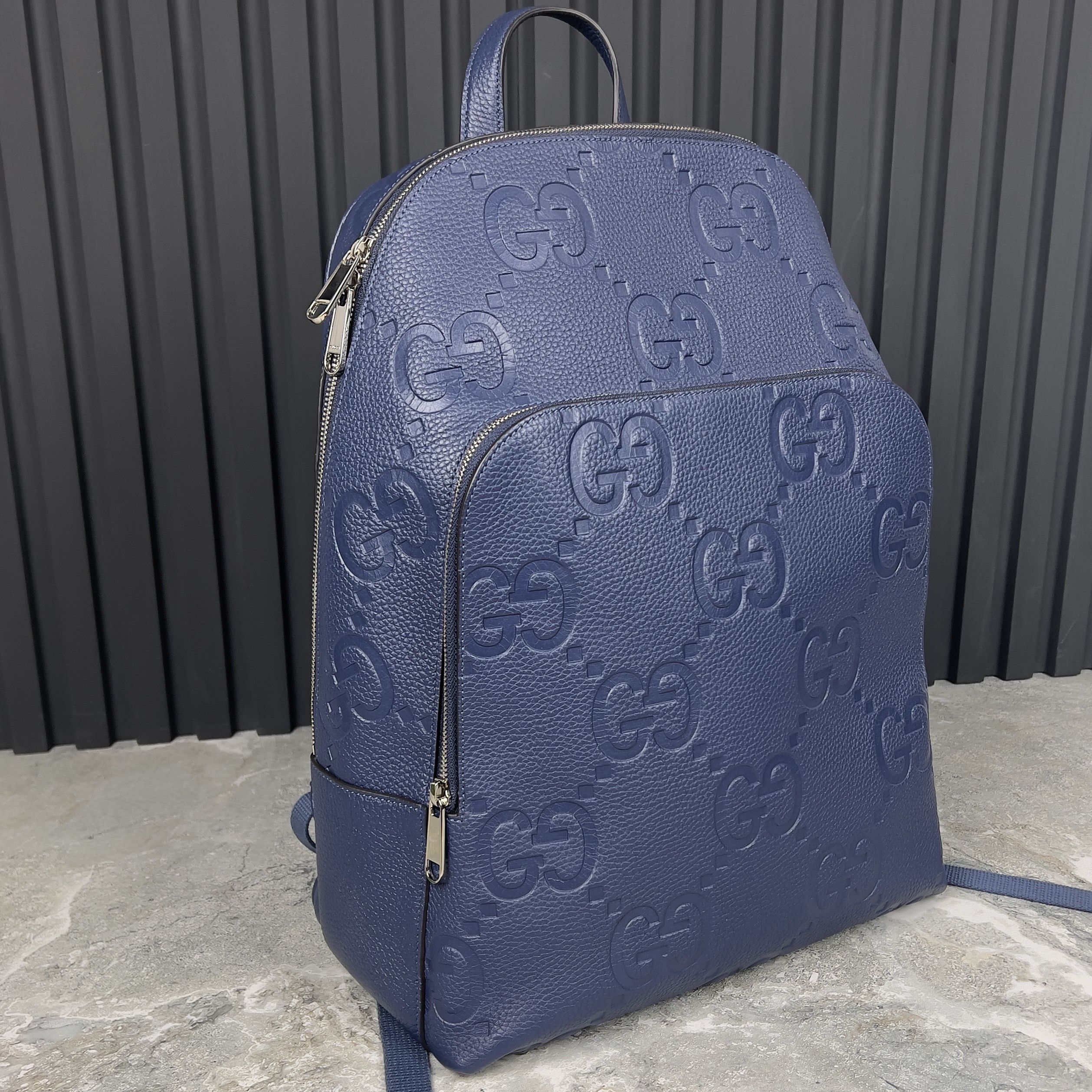 Gucci RRP $3550 Gucci Medium Jumbo GG Backpack Grain Leather Size ONE SIZE - 4 Thumbnail