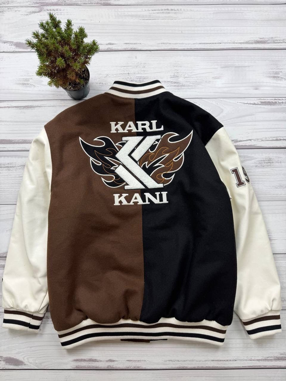 Karl Kani Karl Kani Varsity Jacket 🏙️🤎🖤 Size US S / EU 44-46 / 1 - 6 Thumbnail