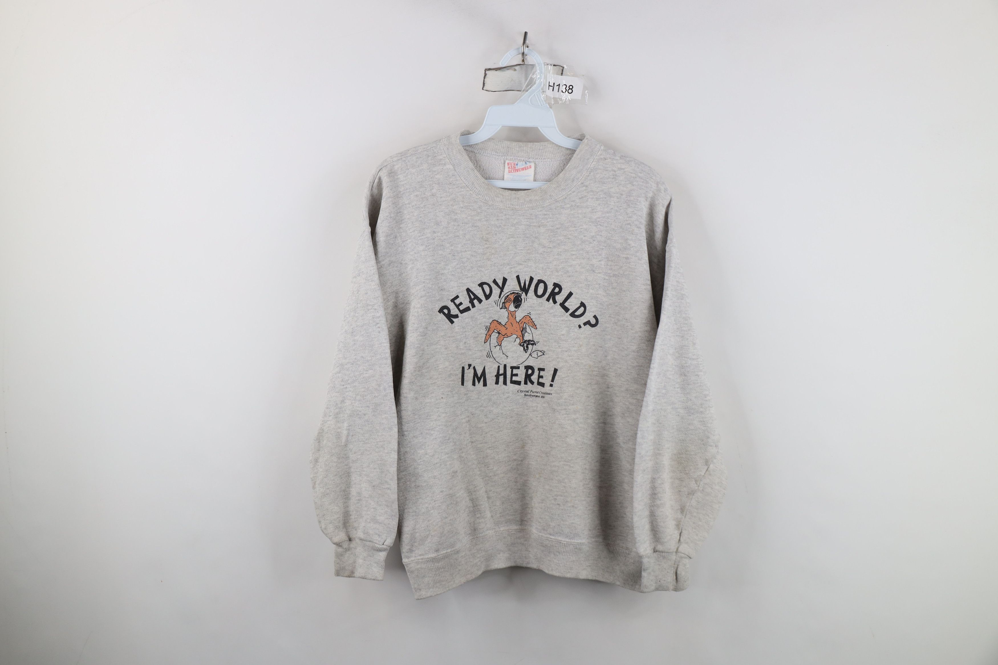 Vintage Vintage 90s Crystal Parrot Bird Store Southampton Sweatshirt Size M / US 6-8 / IT 42-44 - 1 Thumbnail