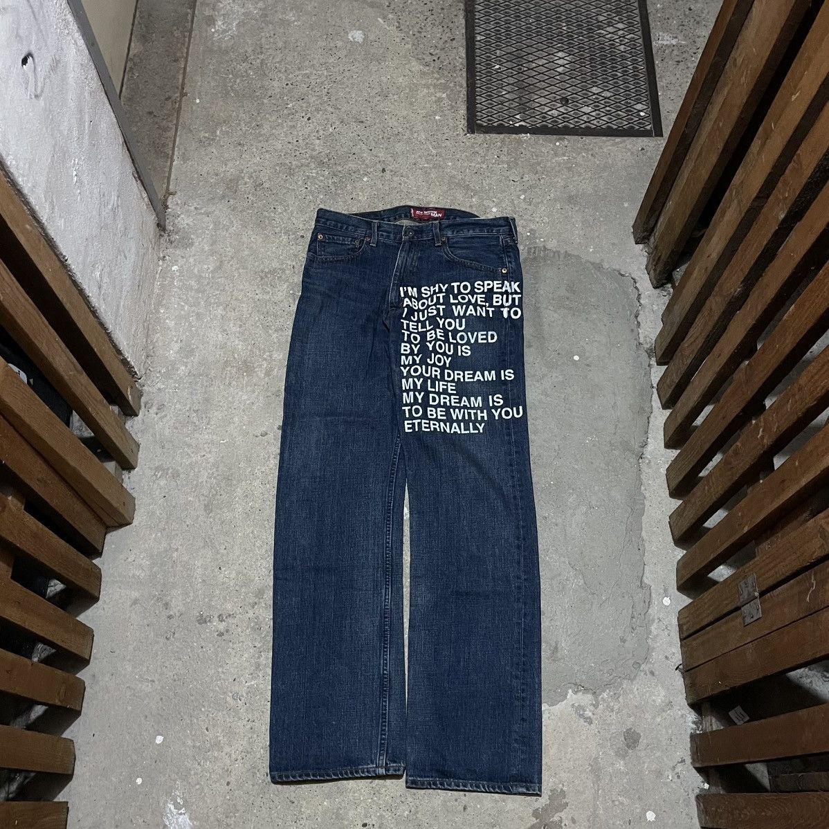 Junya Watanabe × Levi's S/S 2001 Junya Watanabe poem jeans Size US 33 - 1 Thumbnail