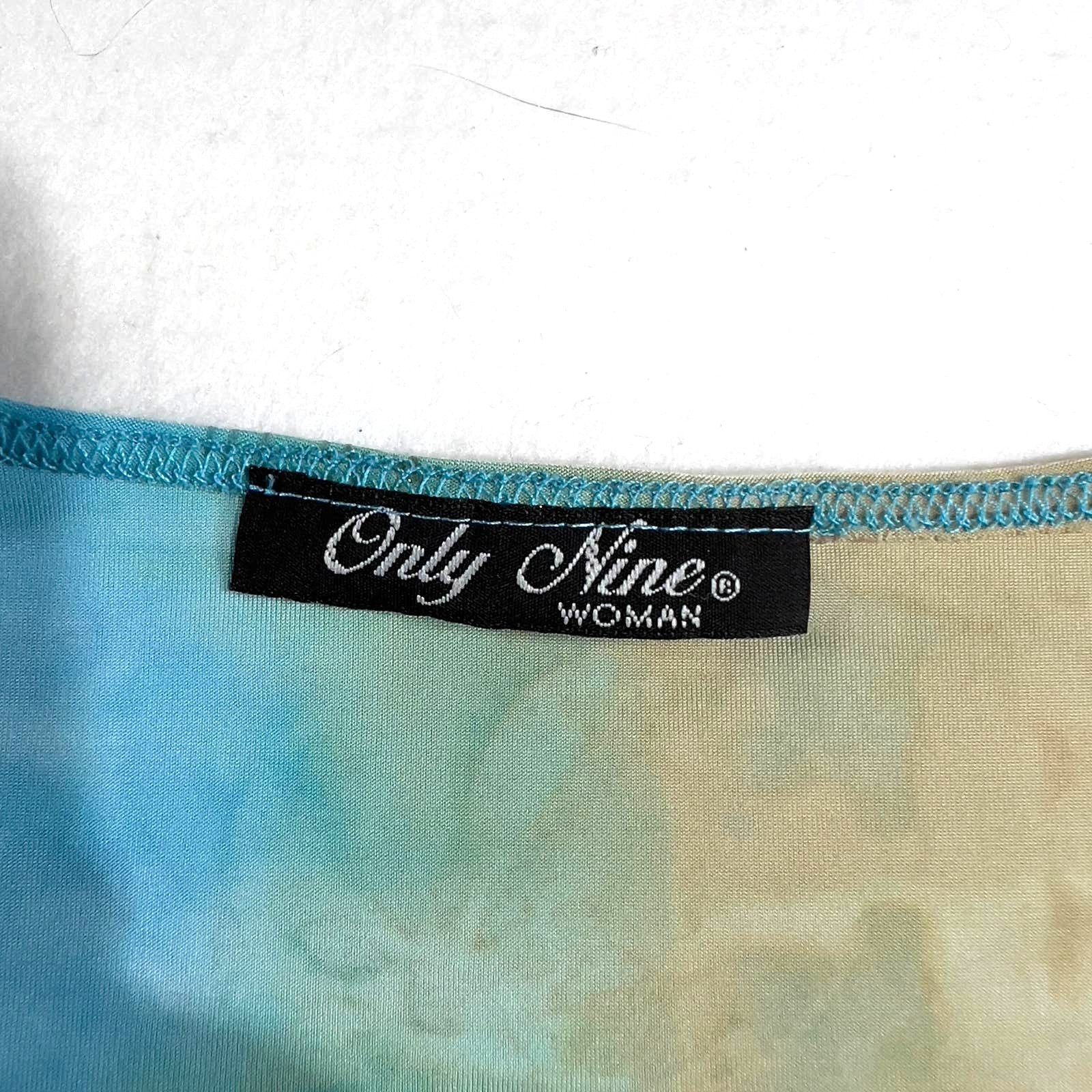 Other Only Nine Woman Top Metallic Thread Sparkle Floral Tye Dye Size L / US 10 / IT 46 - 2 Thumbnail