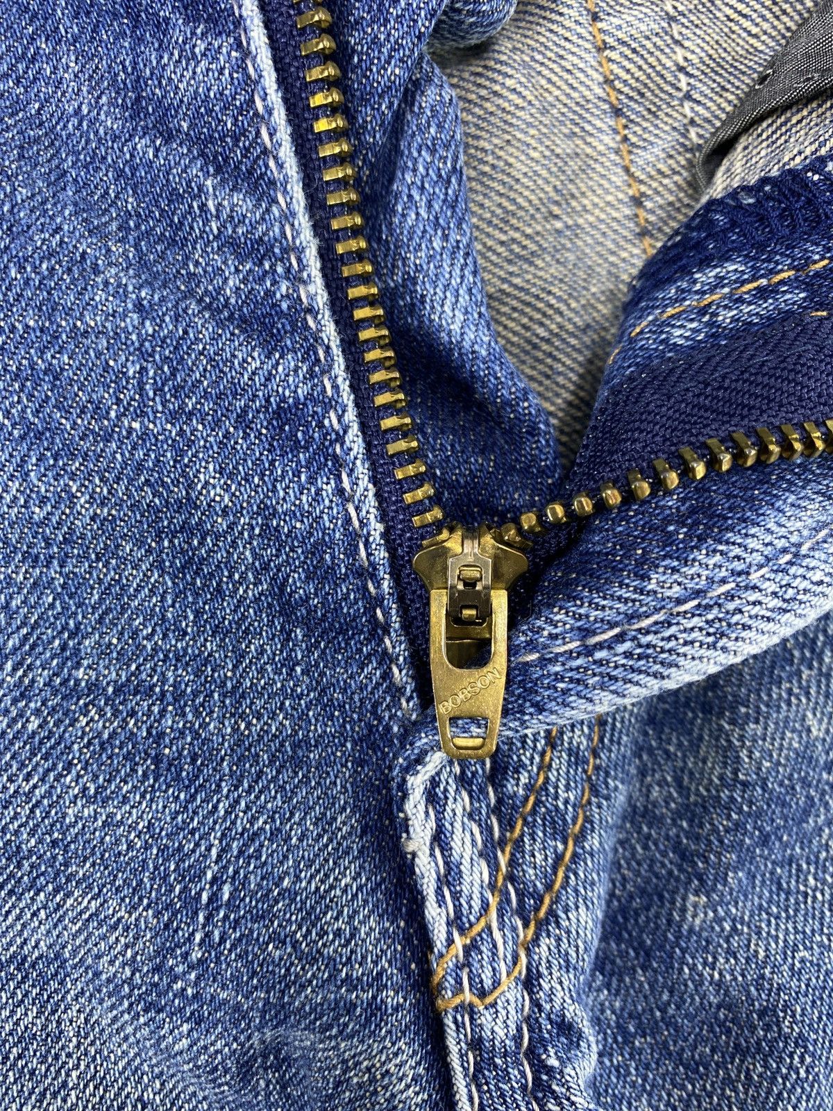 Japanese Brand Bobson Queen Low Blue Wash Jeans - J1125 Size 27" / US 4 / IT 40 - 8 Thumbnail