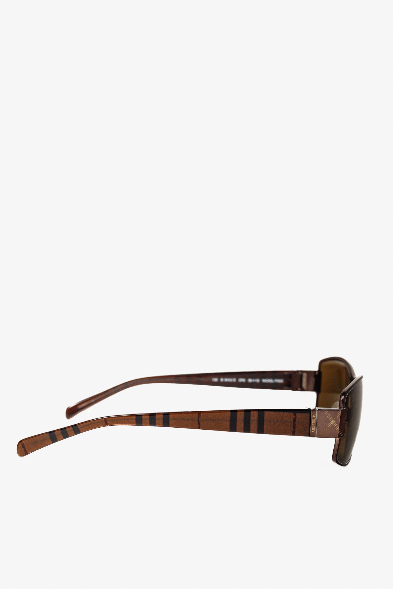 Burberry × Safilo Burberry B9412/S Check-Print Rectangular Sunglasses Size ONE SIZE - 4 Thumbnail