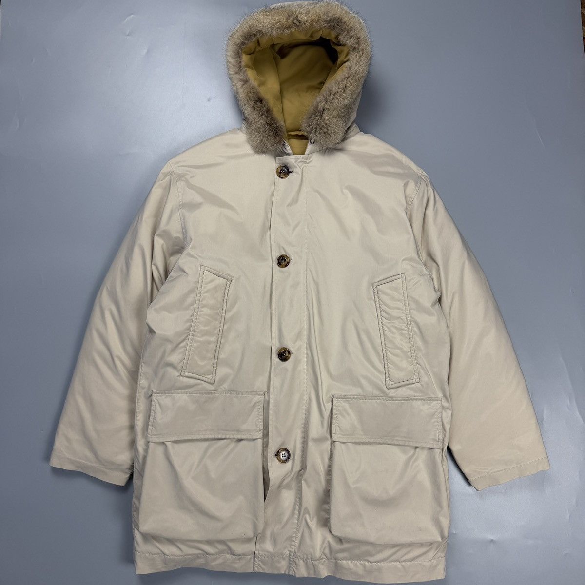 Loro Piana Loro Piana Down Parka Men Jacket Alaska Sz M Fur Hood Size US M / EU 48-50 / 2 - 1 Thumbnail