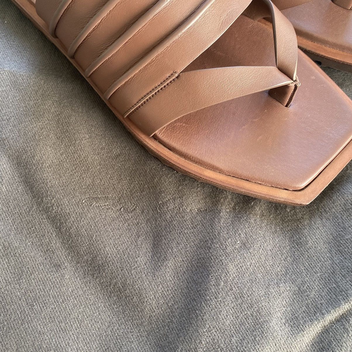 Rick Owens Rick Owens Leather Sandals (IT0108) Size US 8 / EU 41 - 12 Thumbnail