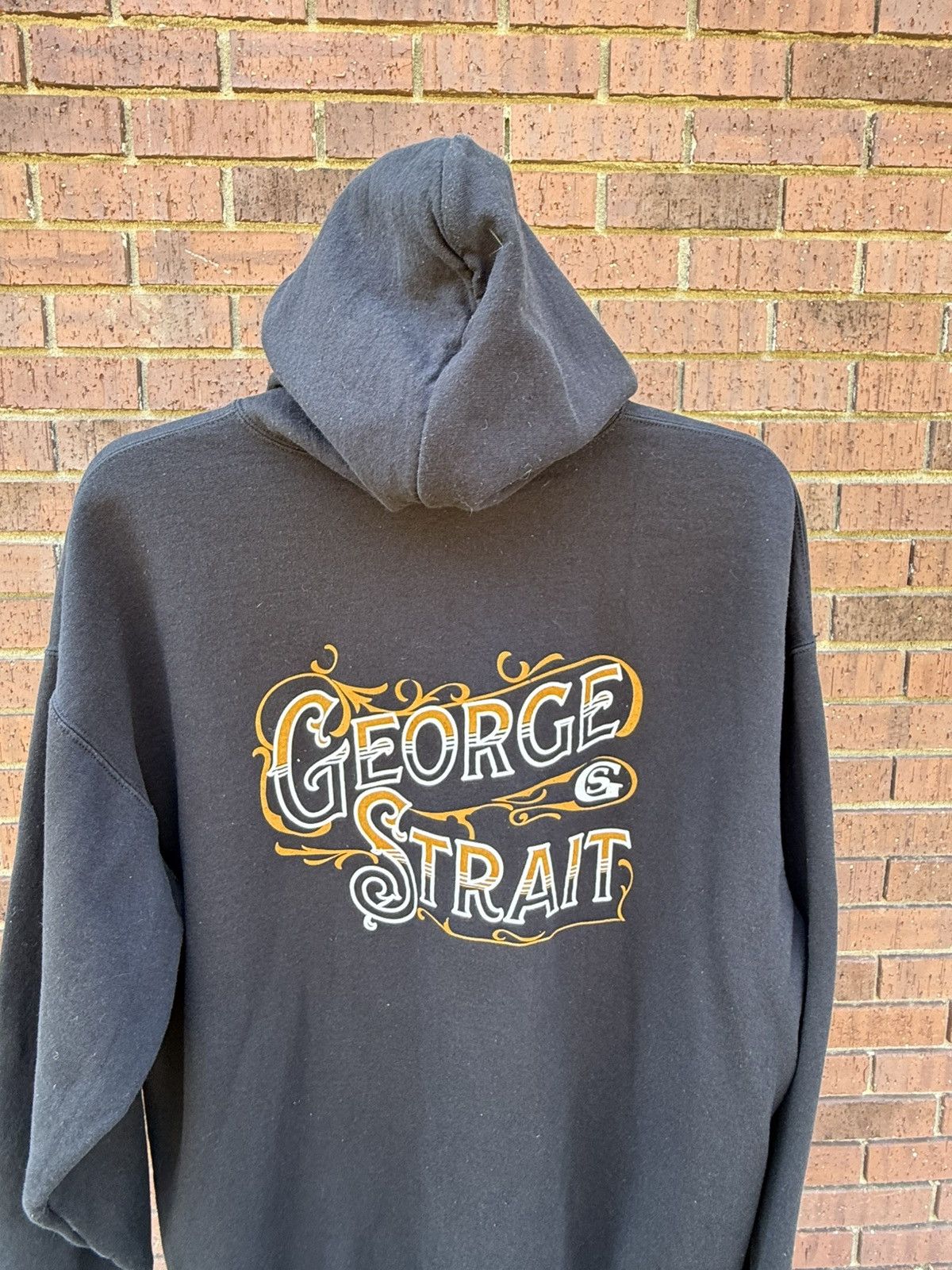 Port & Company George Strait Hoodie Men 2XL Black L/S Full Zip Sweatshirt Size US XXL / EU 58 / 5 - 7 Thumbnail