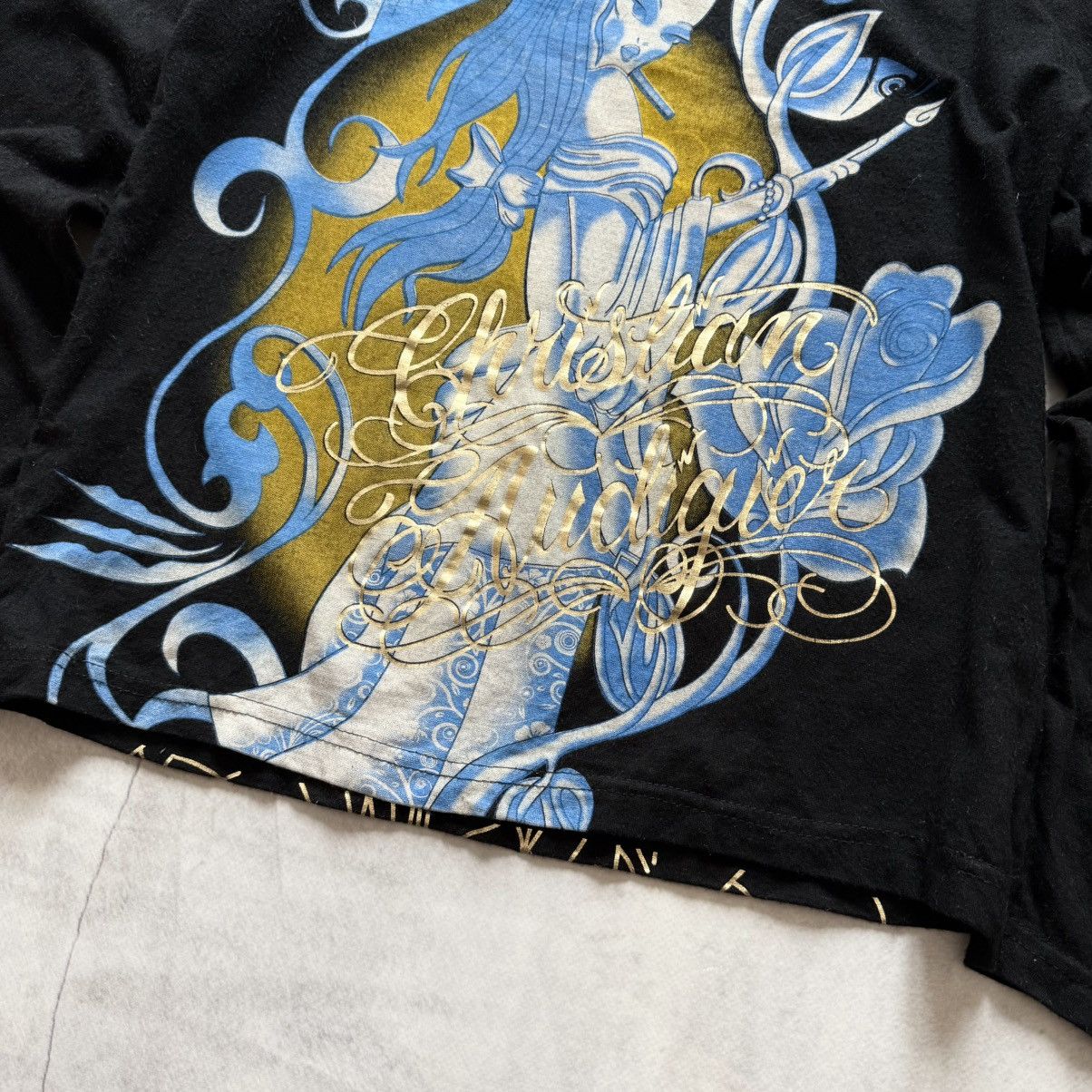 Christian Audigier Y2K Christian Audigier Ed Hardy Big Logo Longsleeve Size S / US 4 / IT 40 - 2 Thumbnail