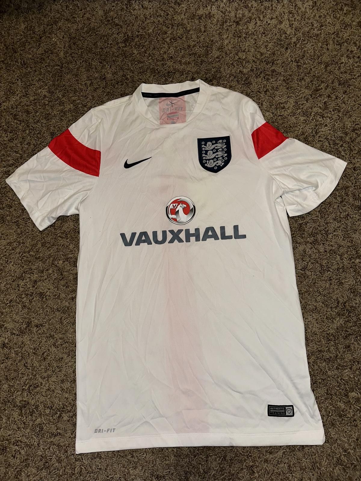 Nike Nike Men’s England Pre-Match Home Football Soccer White Jersey Size US S / EU 44-46 / 1 - 1 Thumbnail