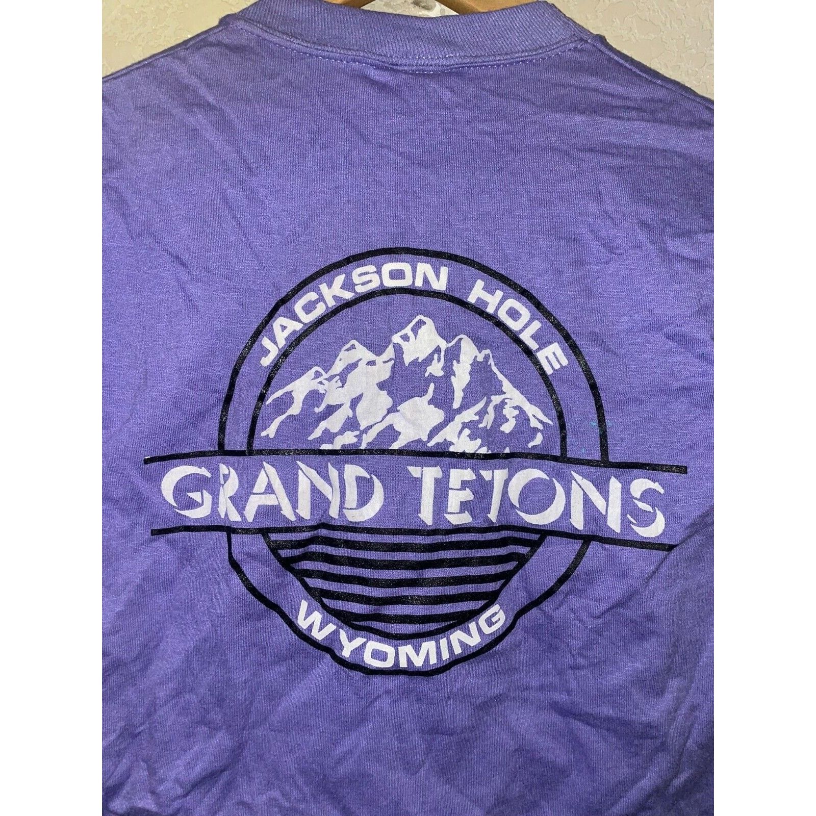 Jerzees Vintage Traverse City Shirt Test Print Grand Tetons Tee VTG Size US M / EU 48-50 / 2 - 11 Thumbnail