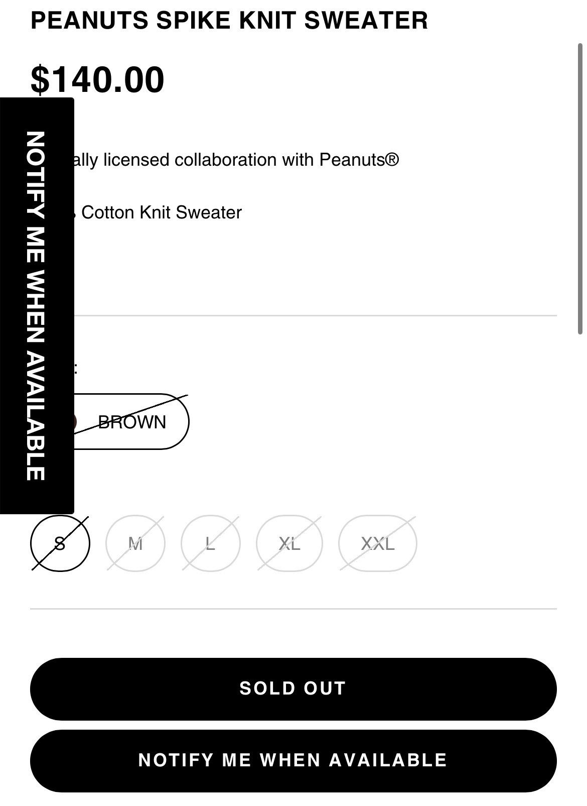 Market × Peanuts PEANUTS X MARKET “Spike Knit” Size US XL / EU 56 / 4 - 6 Thumbnail