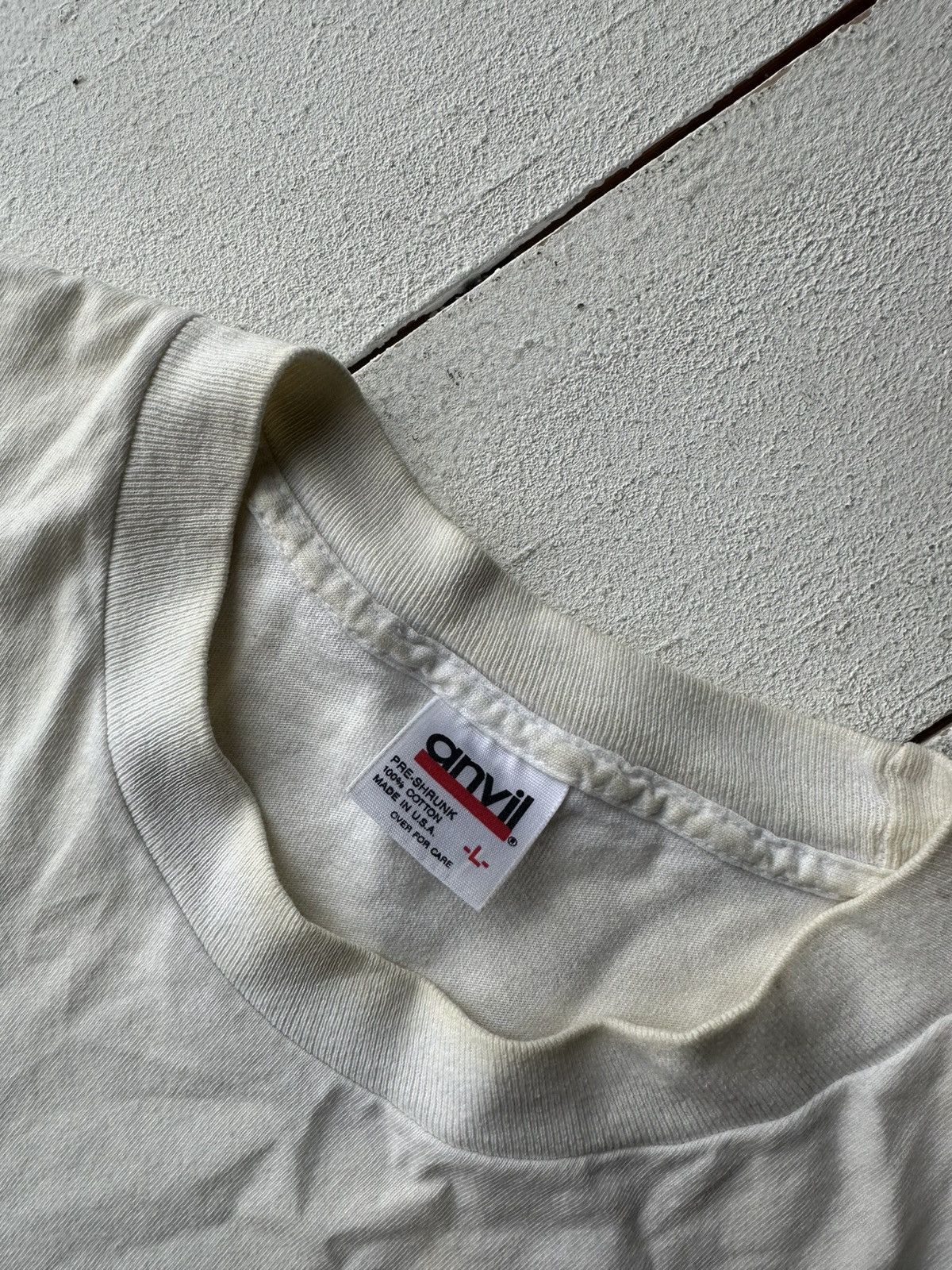 Anvil AIR WAWES🚨USA 1990 BIG LOGO EAGLE FOREVER FREE SINGLE STITCH Size US L / EU 52-54 / 3 - 4 Thumbnail