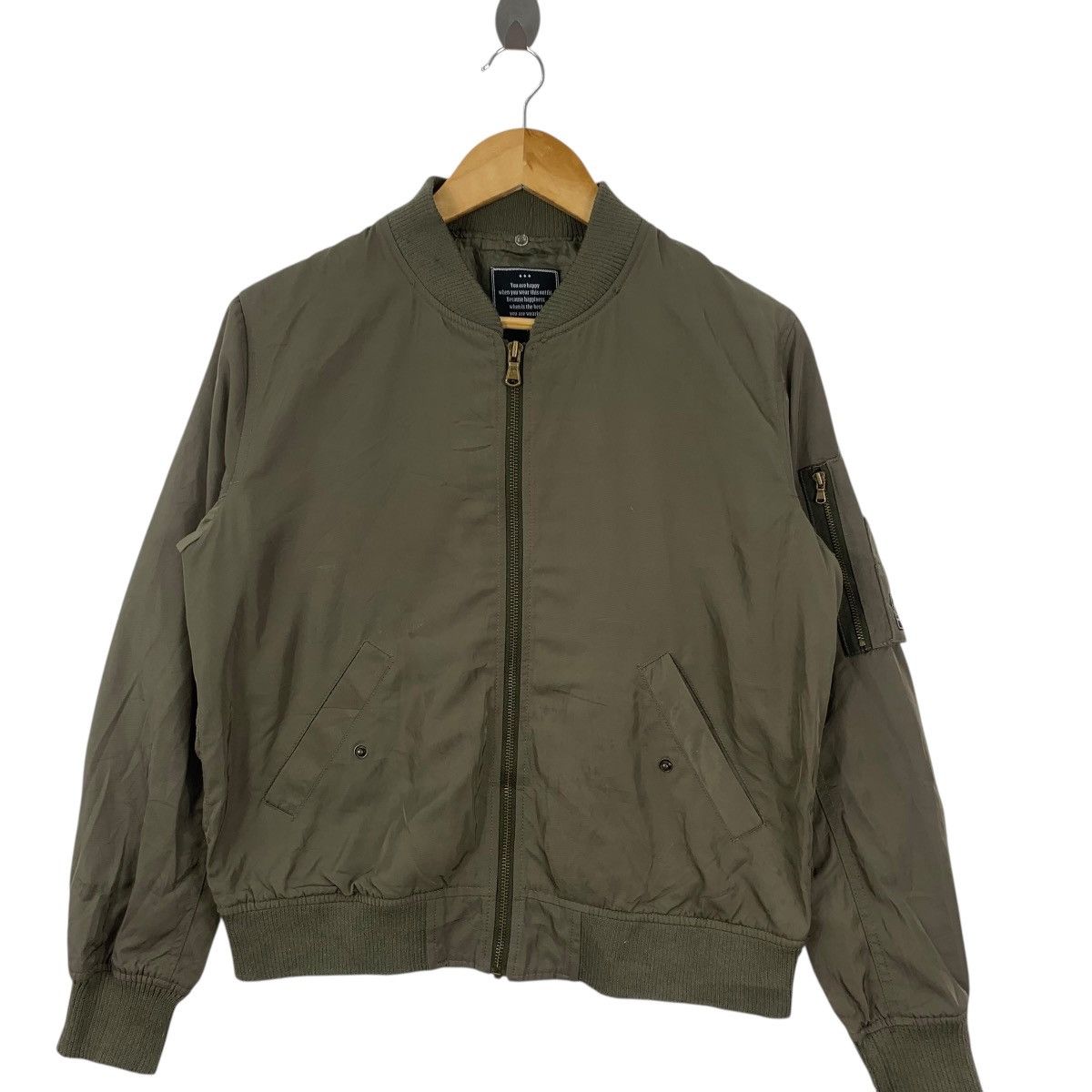 Other PRIVATE PAUSE JAPAN MA-1 Fighter Bomber Jacket Zipper Pilot Size M / US 6-8 / IT 42-44 - 5 Thumbnail