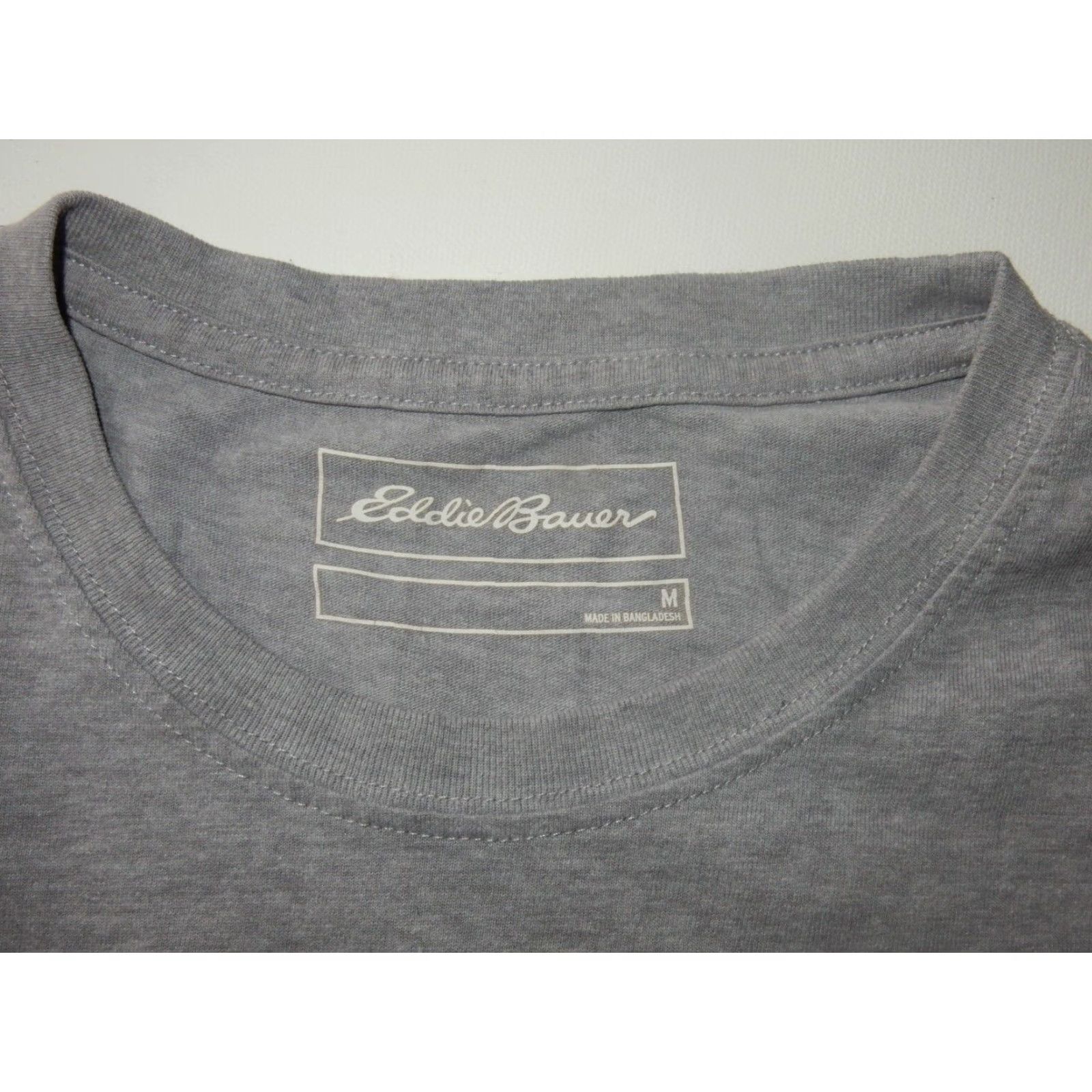 Eddie Bauer Eddie Bauer Men's T-Shirt Size M Short Sleeve Gray Cotton Blend Motivational Quote Size US M / EU 48-50 / 2 - 2 Thumbnail