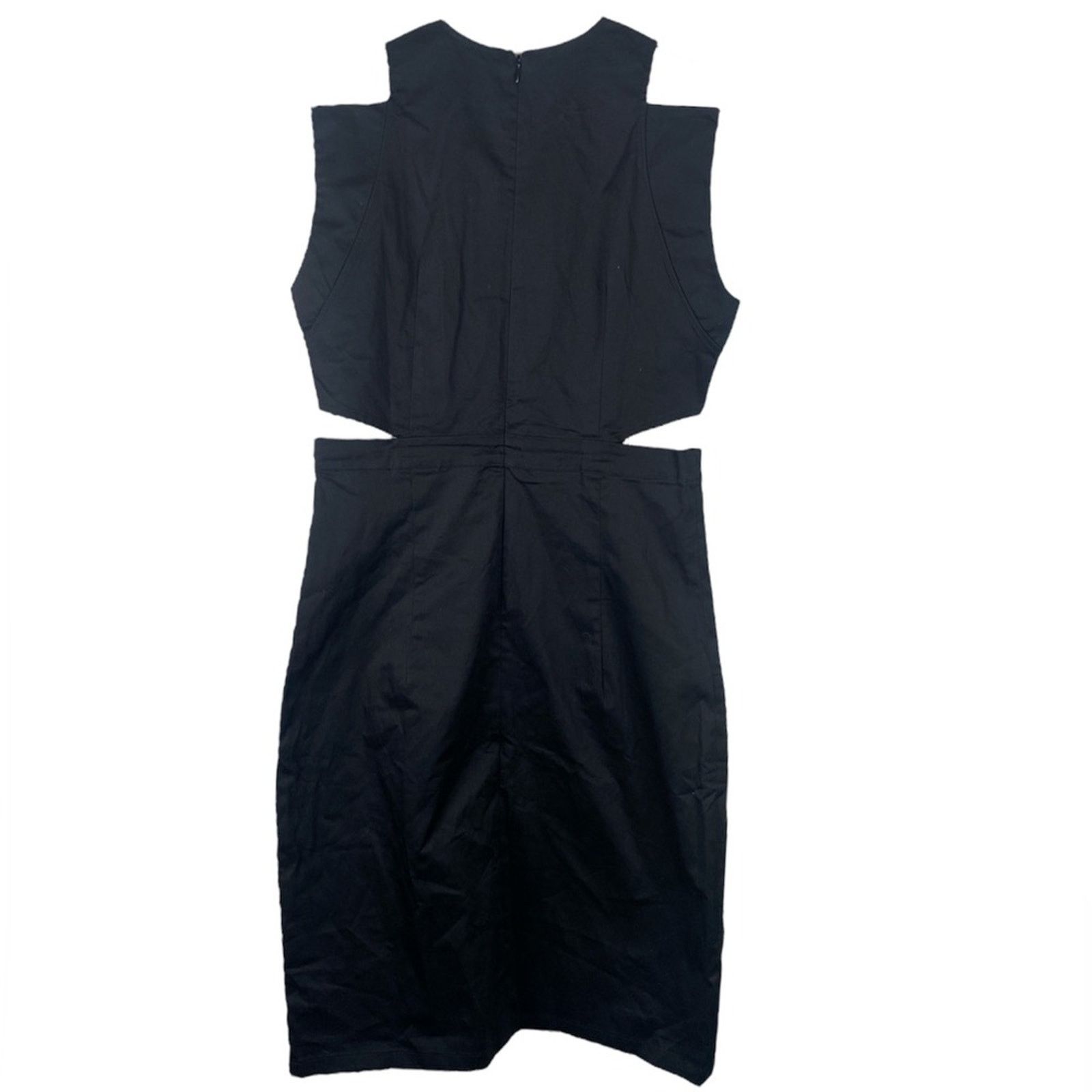 Other Ioana Ciolacu Cut Out Black Sheath Mini Dress 8 Sleeveless Size M / US 6-8 / IT 42-44 - 3 Thumbnail