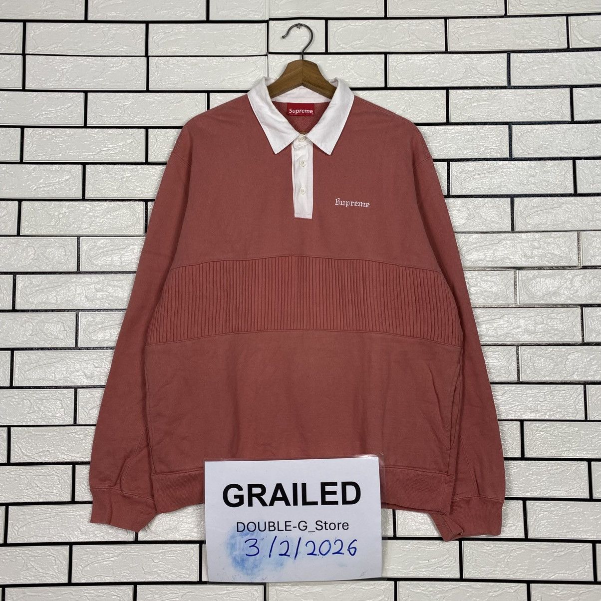 Supreme 📌Vintage Sweatshirt Collar Supreme Big Logo Size US M / EU 48-50 / 2 - 1 Thumbnail