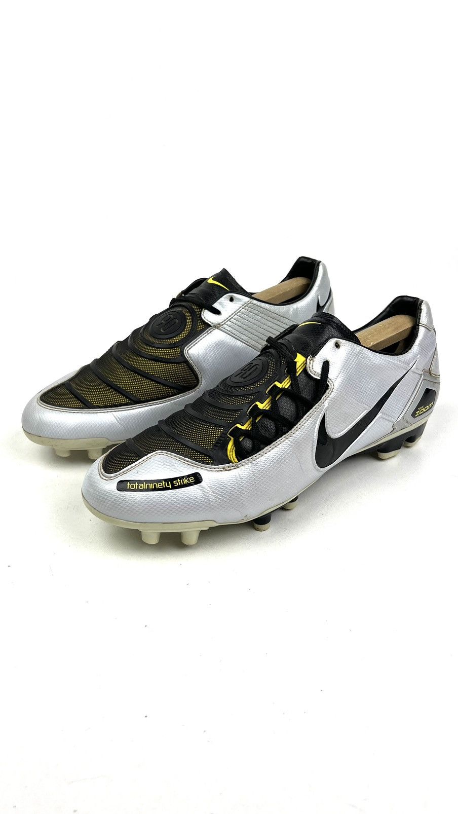 Nike Total 90 Laser Zoom FG Soccer Football Cleats Silver