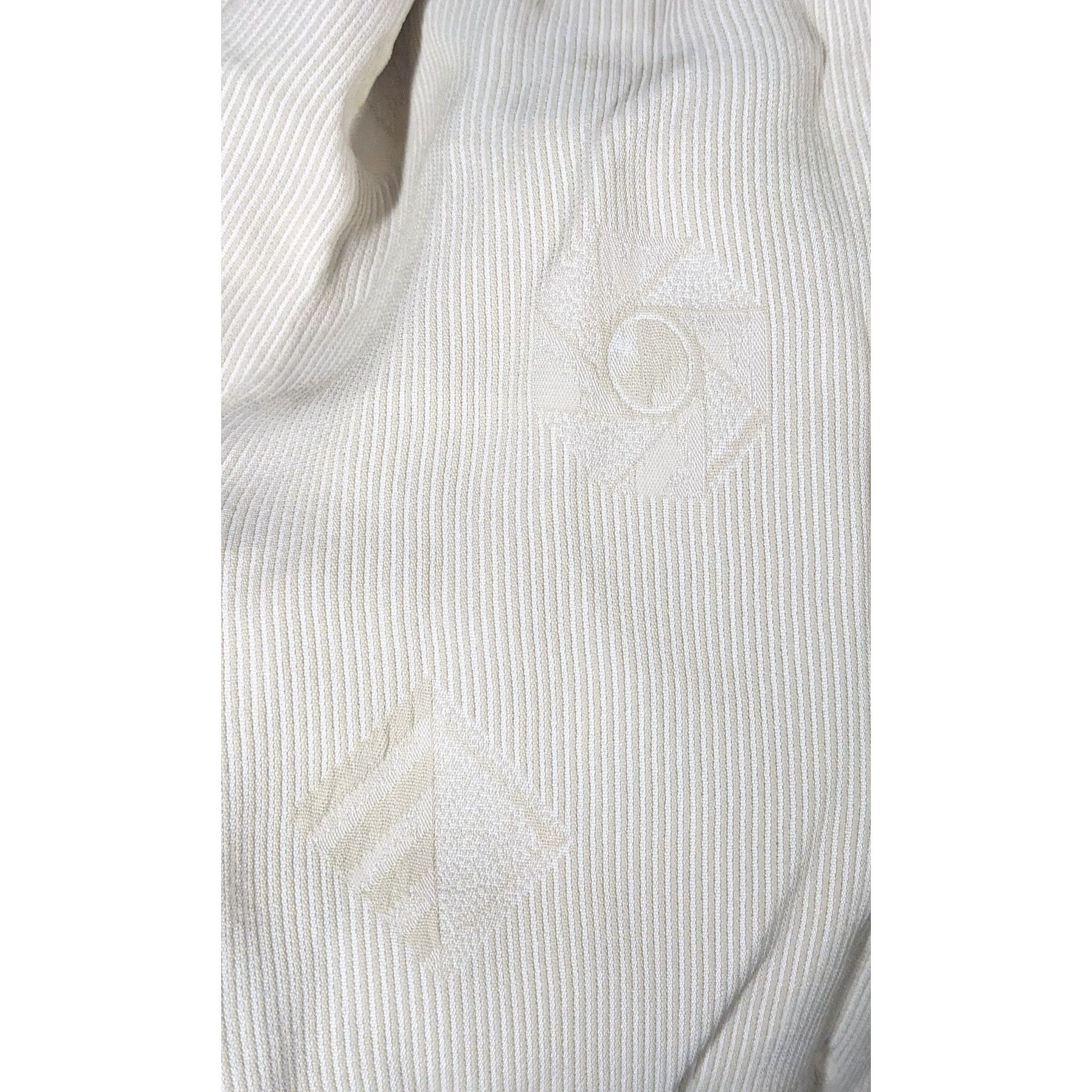 Other Vintage Donna Livingstone Silk Beige Geometric Textured Scar Size ONE SIZE - 9 Thumbnail