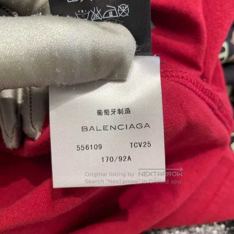 Balenciaga Balenciaga Burgundy Wheat Short Sleeve L Size Size US L / EU 52-54 / 3 - 6 Thumbnail