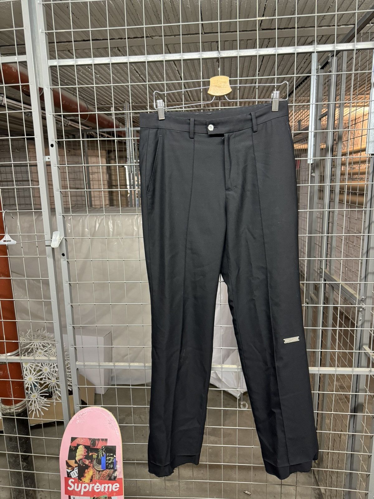 image of C2H4 Fw2019 Wool Pants in Black, Men's (Size 30)