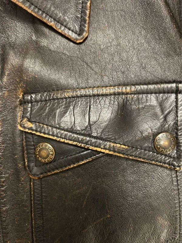 Dolce & Gabbana KANGAROO LEATHER SAFARI JACKET Size US M / EU 48-50 / 2 - 6 Thumbnail