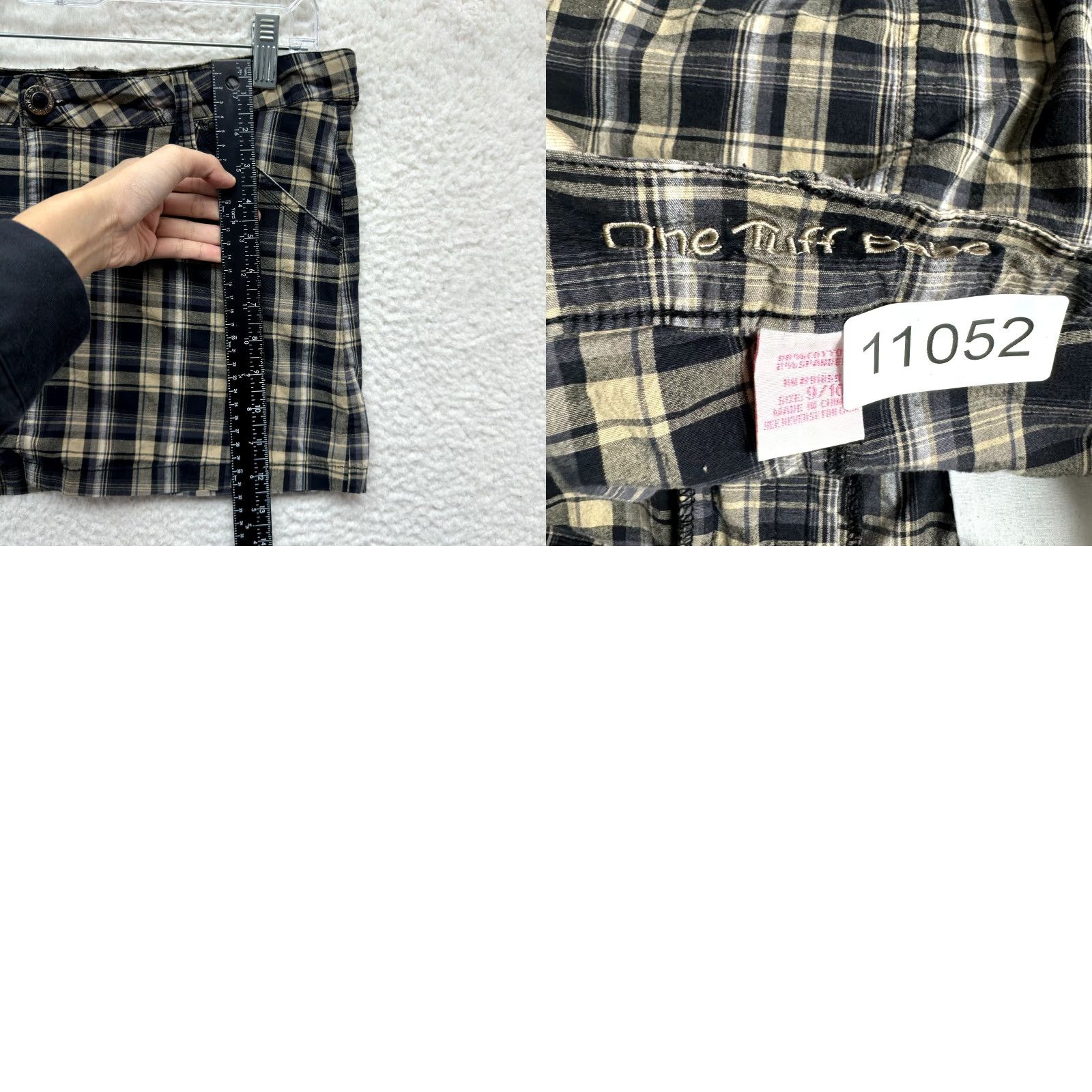 Vintage VINTAGE Y2K Low Rise Mini Skirt 29 Large Plaid Cyber Grunge Fairy Goth Punk Blue Cotton Blend One Tuff Babe L Womens Size 36" / US 14 / IT 50 - 8 Thumbnail