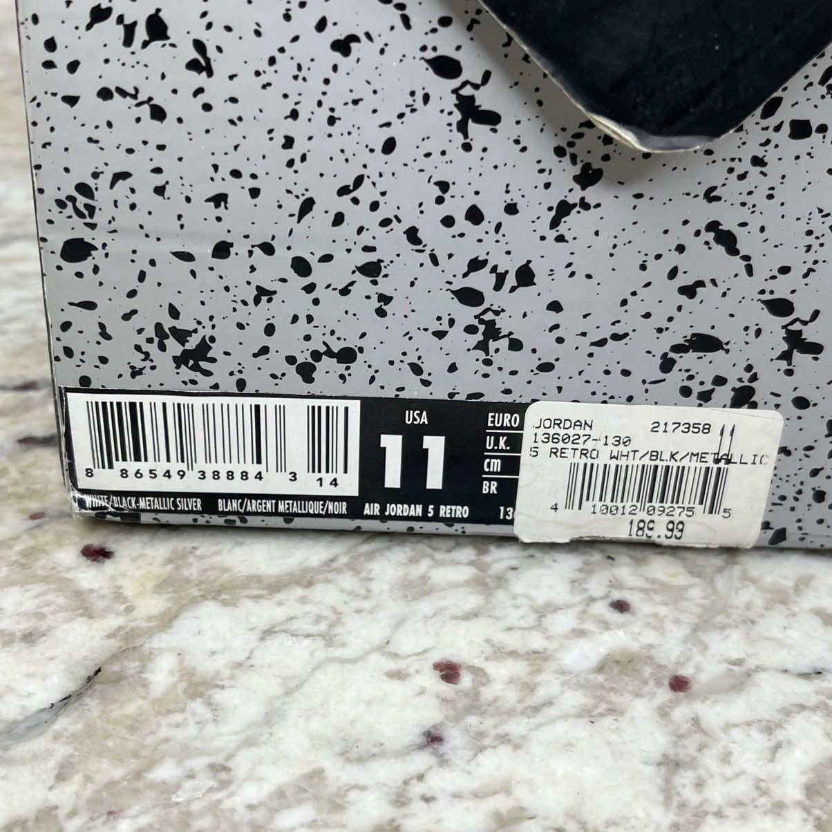 Jordan Brand Size 11 - Air Jordan 5 Retro 2015 White Metallic CLEAN W/Box Size US 11 / EU 44 - 17 Thumbnail