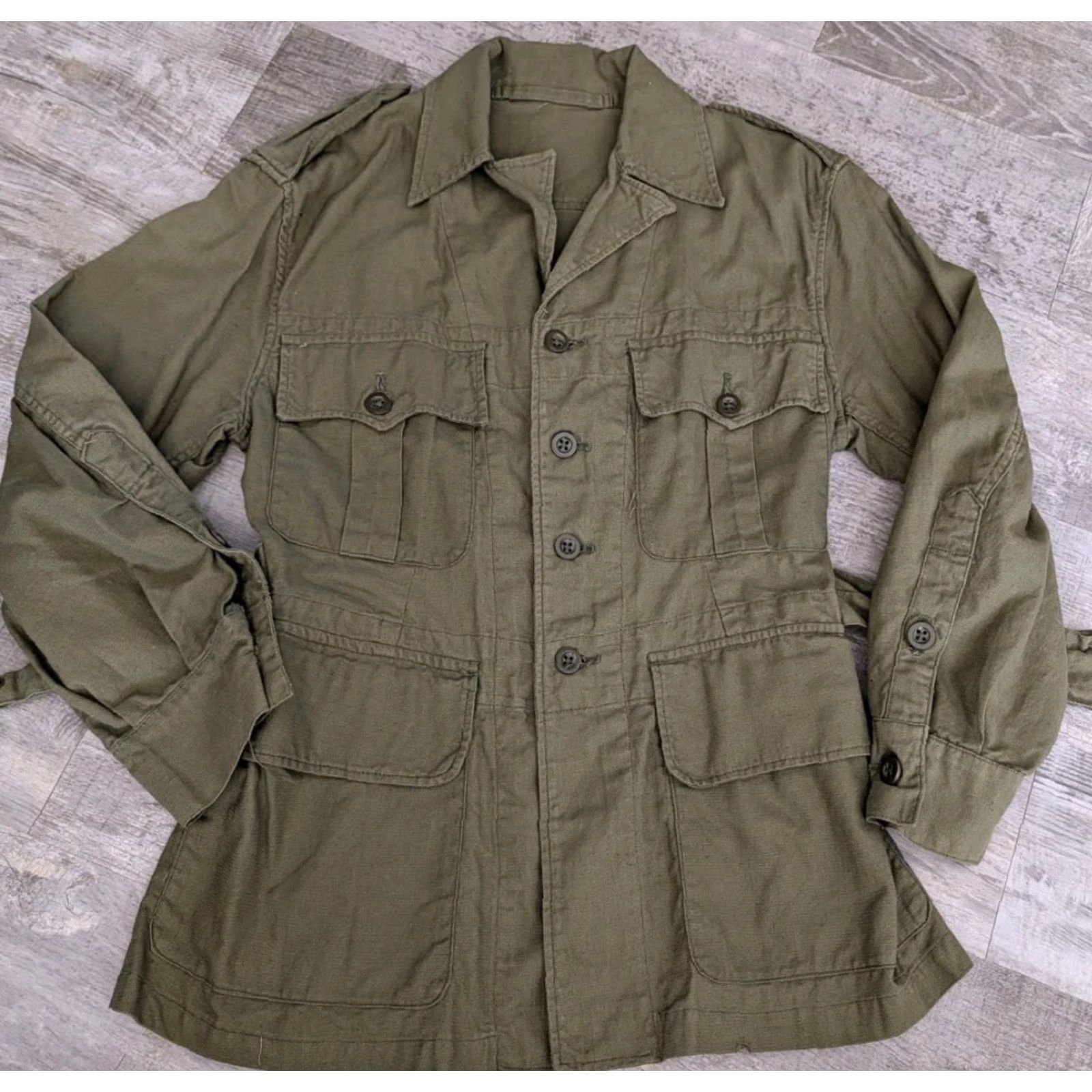 CO VINTAGE H.S. Stanton & Co British Army Jacket Size 1 Green Military Coat 1950 Casual Unisex Size US XS / EU 42 / 0 - 2 Thumbnail