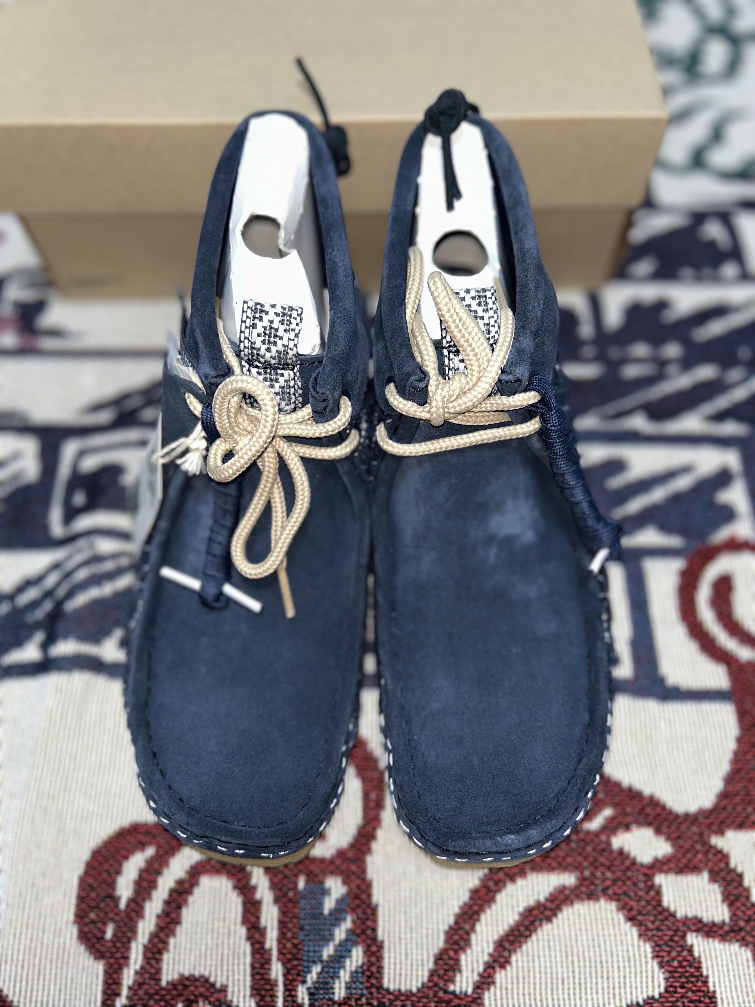Clarks US10.5 clarks wallabee sashiko indigo Grailed
