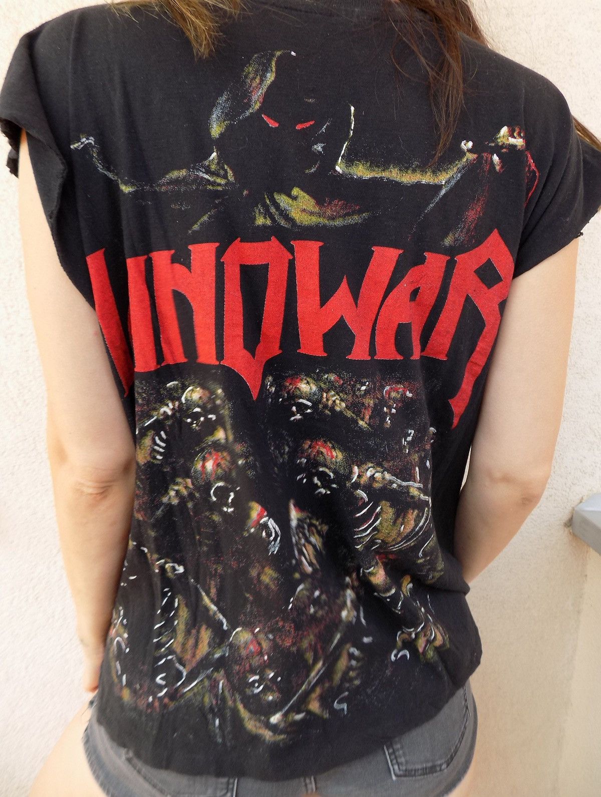 Band Tees Vintage 90's Manowar T-shirt Size US XL / EU 56 / 4 - 6 Thumbnail