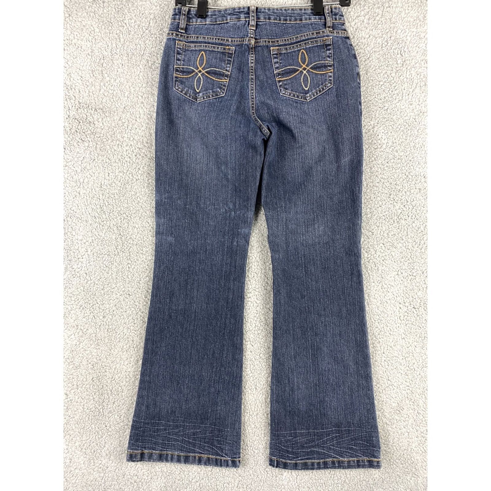 Vintage Arizona Jeans Blue Women’s Jeans Size 16 Slim Delgado Wide Leg Denim Regular Rise 27.5in Size 38" / US 16 / IT 52 - 6 Thumbnail