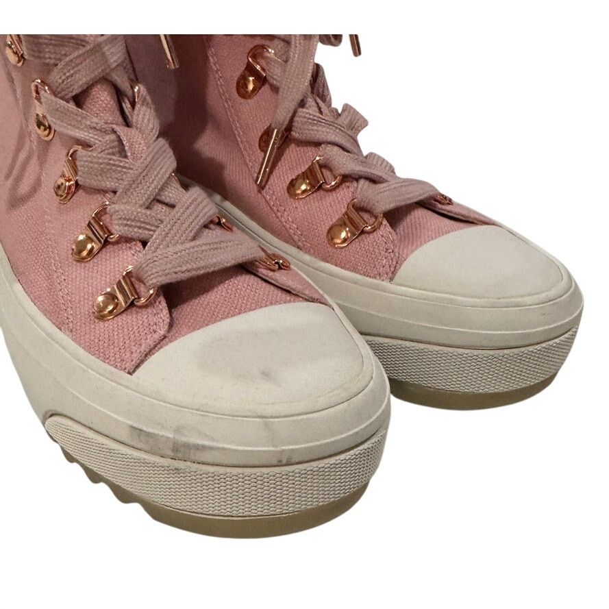 Michael Kors *DS25 MICHAEL KORS Women's High Top Sneakers Pink Size 6 Size US 6 / IT 36 - 9 Thumbnail