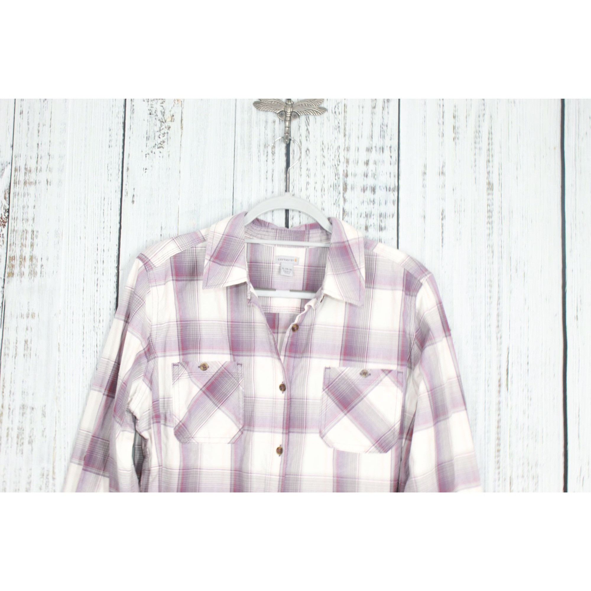 L.L. Bean Carhartt Women's Button Down Shirt Huron Work Shirt XL Size XL / US 12-14 / IT 48-50 - 9 Thumbnail