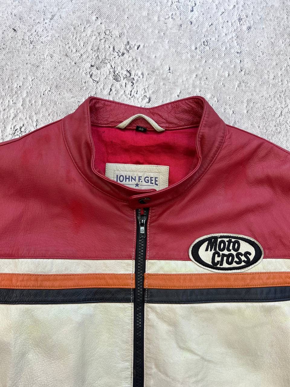 Vintage Vintage Y2K Racing Moto Leather Jacket Size US M / EU 48-50 / 2 - 5 Thumbnail