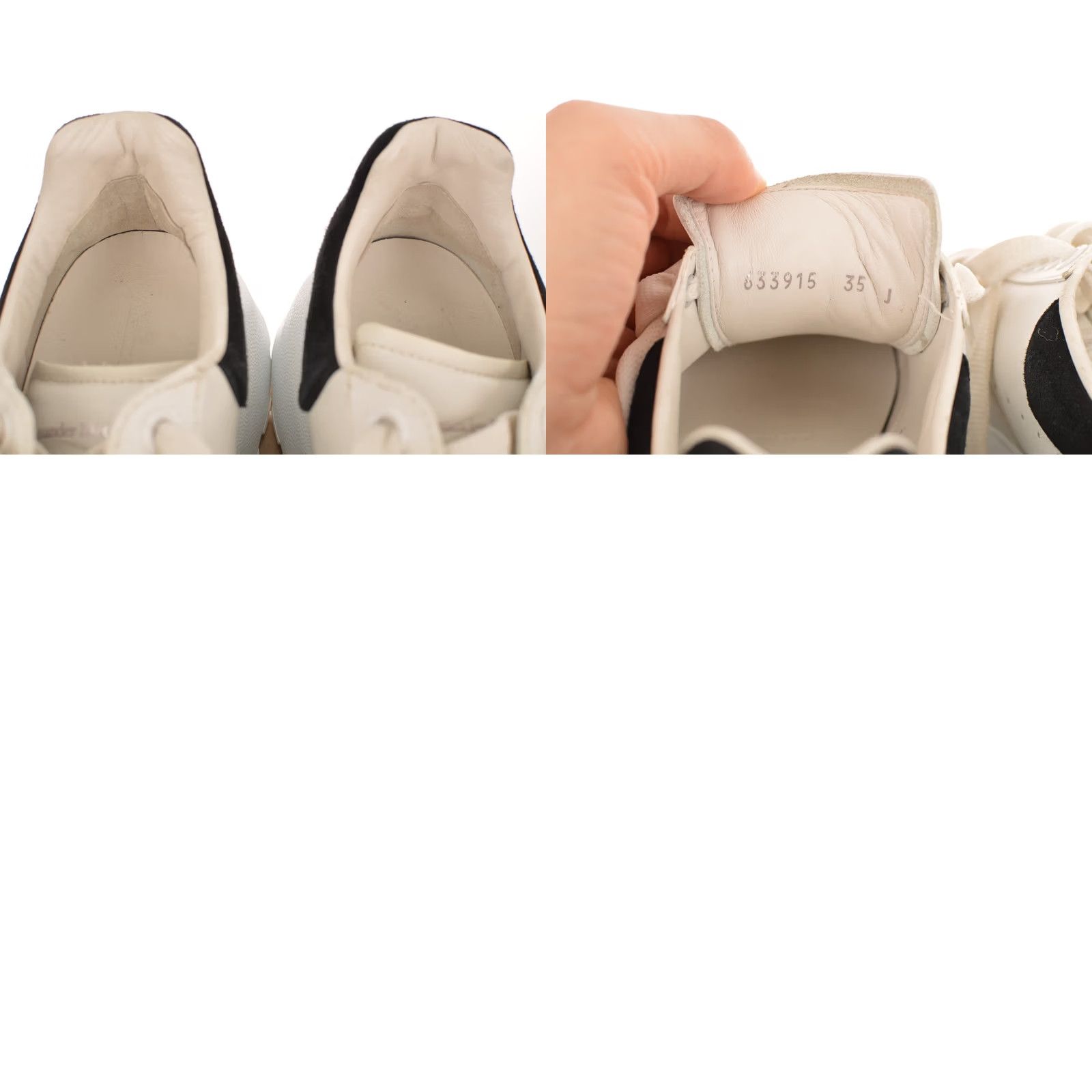 Alexander McQueen Alexander McQueen Oversized Court Leather Low-Top Sneakers 633915 Size 35 White Sneakers Women US 5 90s? Size US 5 / IT 35 - 8 Thumbnail