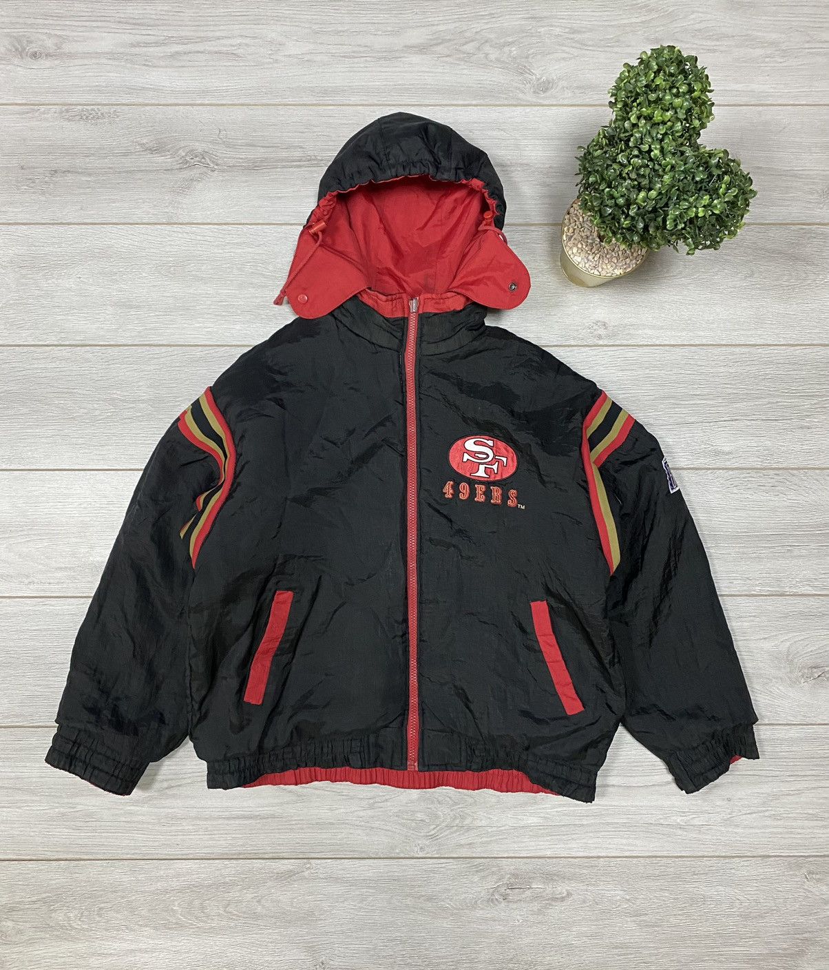 NFL San Francisco 49ers reversible Pro Player Bomber Jacket Size US XL / EU 56 / 4 - 5 Thumbnail